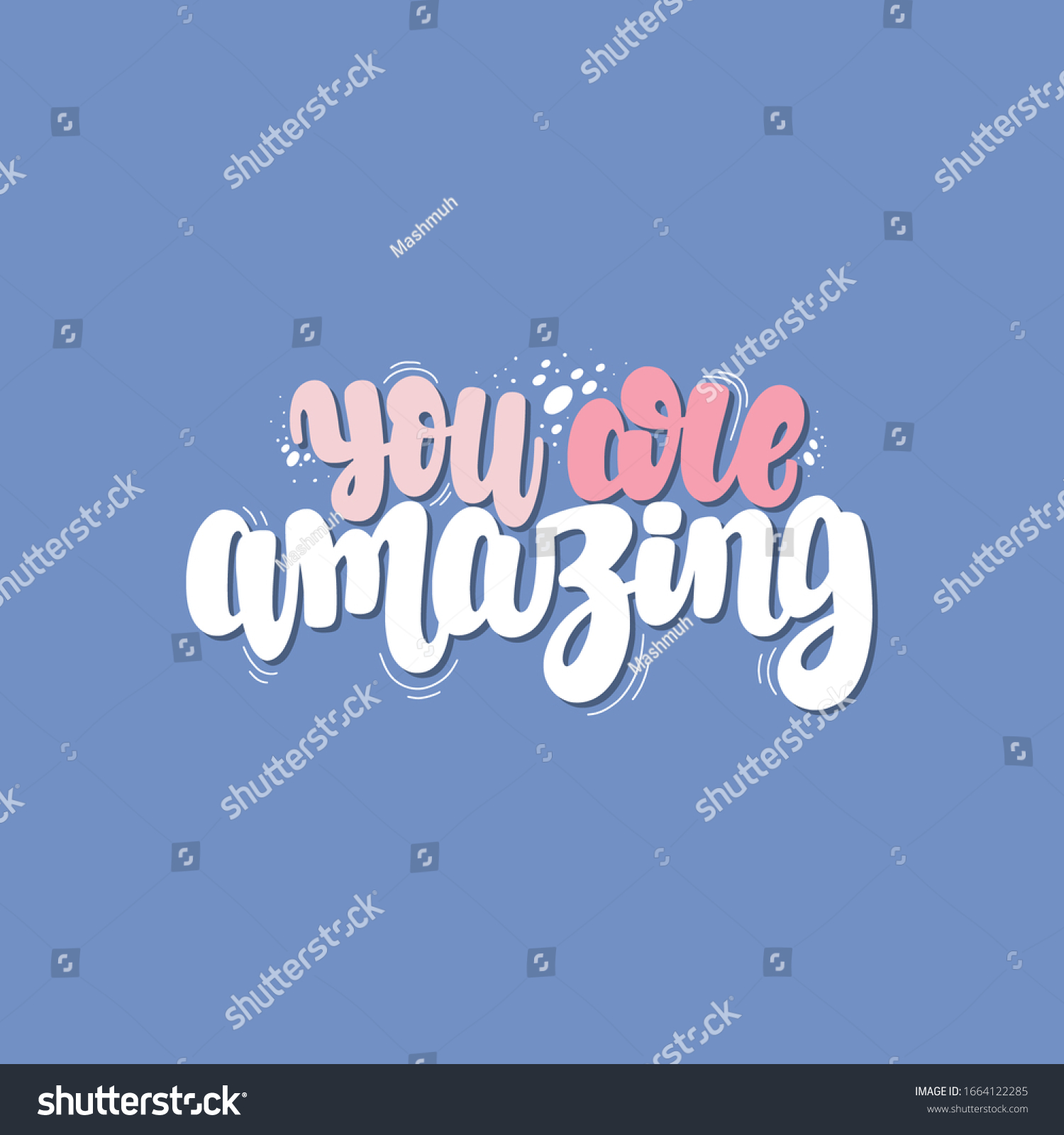 Illustration You Amazing Vector Lettering Design Stock Vector (Royalty ...