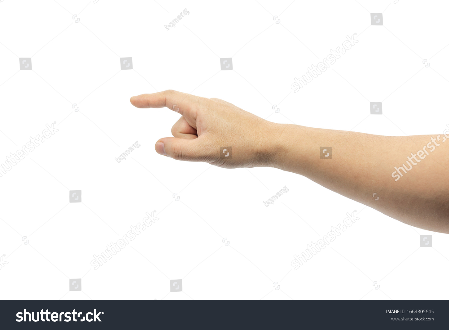 Point Your Index Finger Forward Stock Photo 1664305645 | Shutterstock