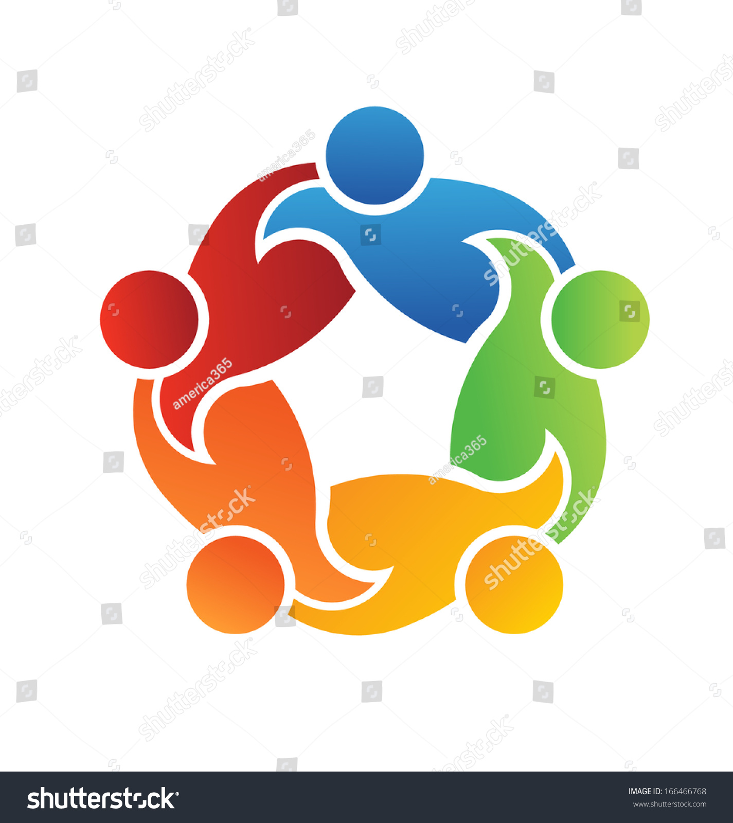 Teamwork Support 5 Stock Illustration 166466768 | Shutterstock