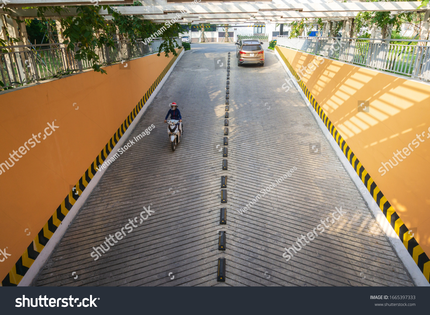 Concrete Road Ramp Parking Car Garage Stock Photo 1665397333 | Shutterstock