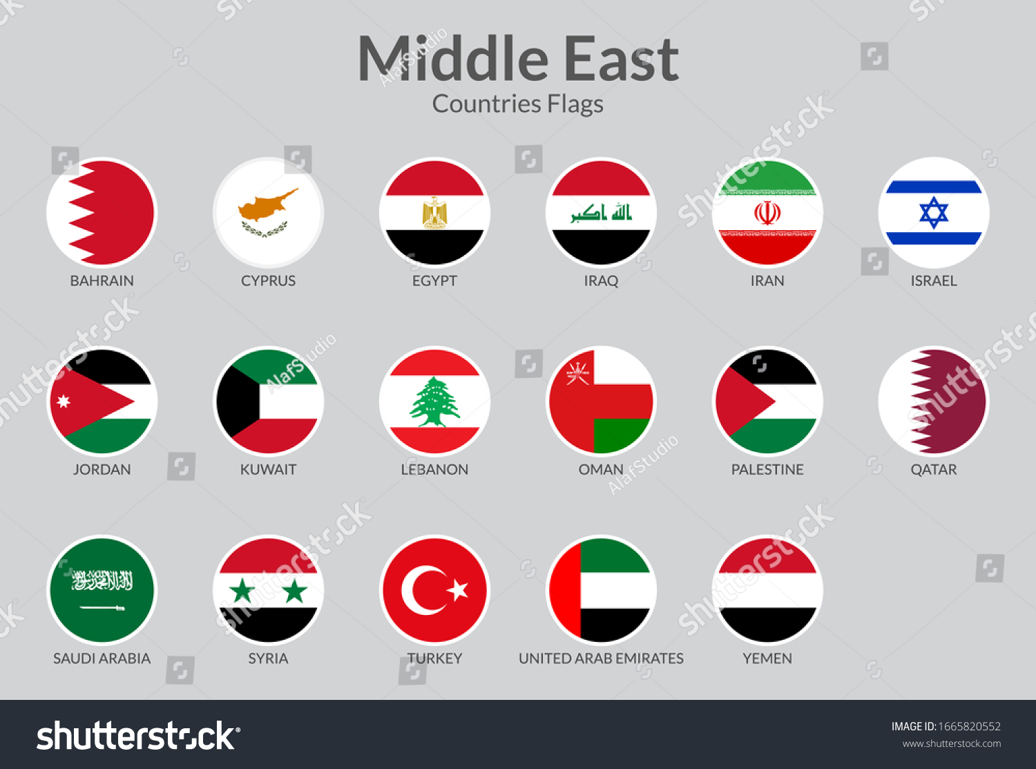 Флаги стран ближнего востока фото с названием