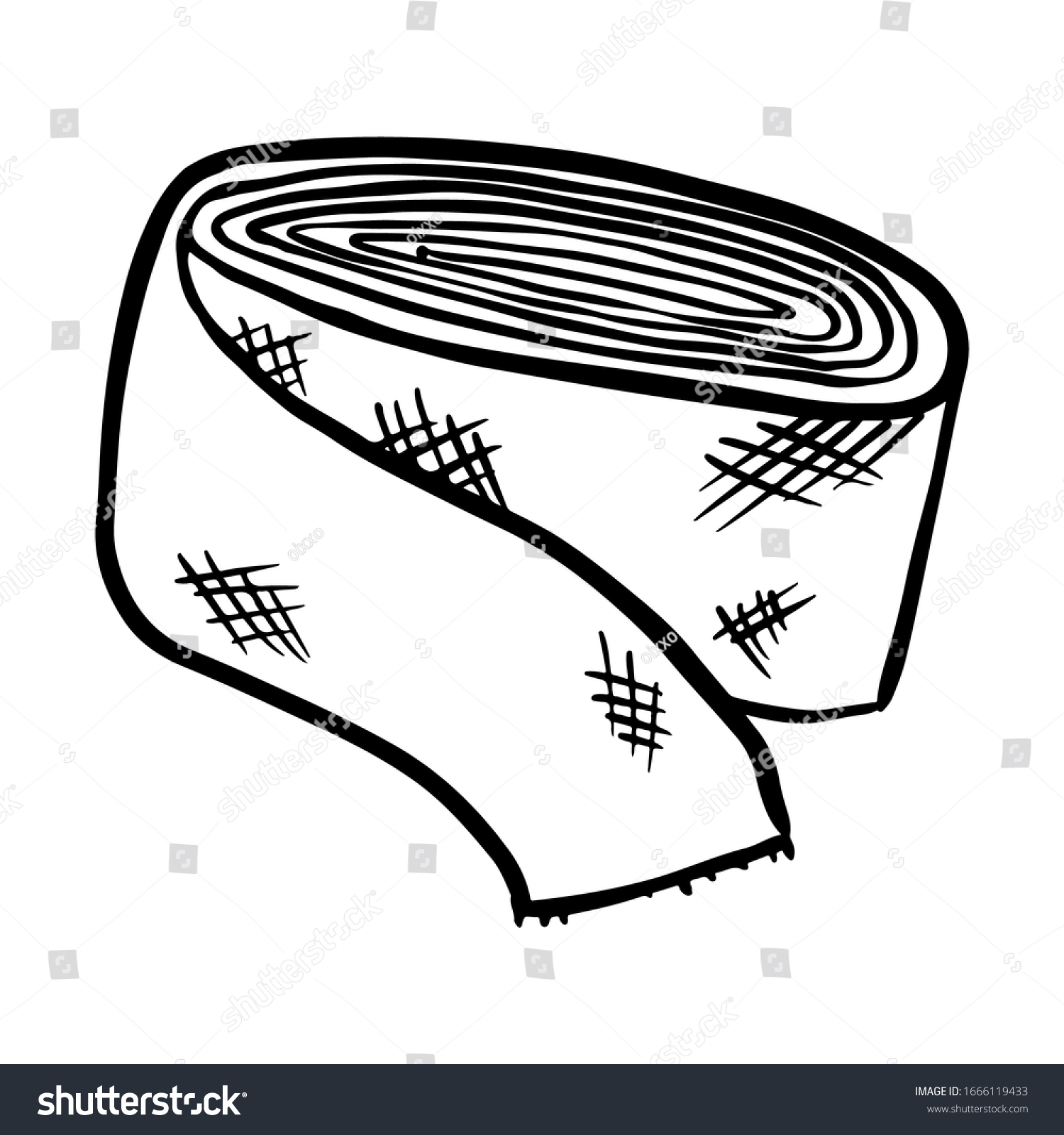 Elastic Bandage Doodle Vector Image Medical Stock Vector (Royalty Free ...