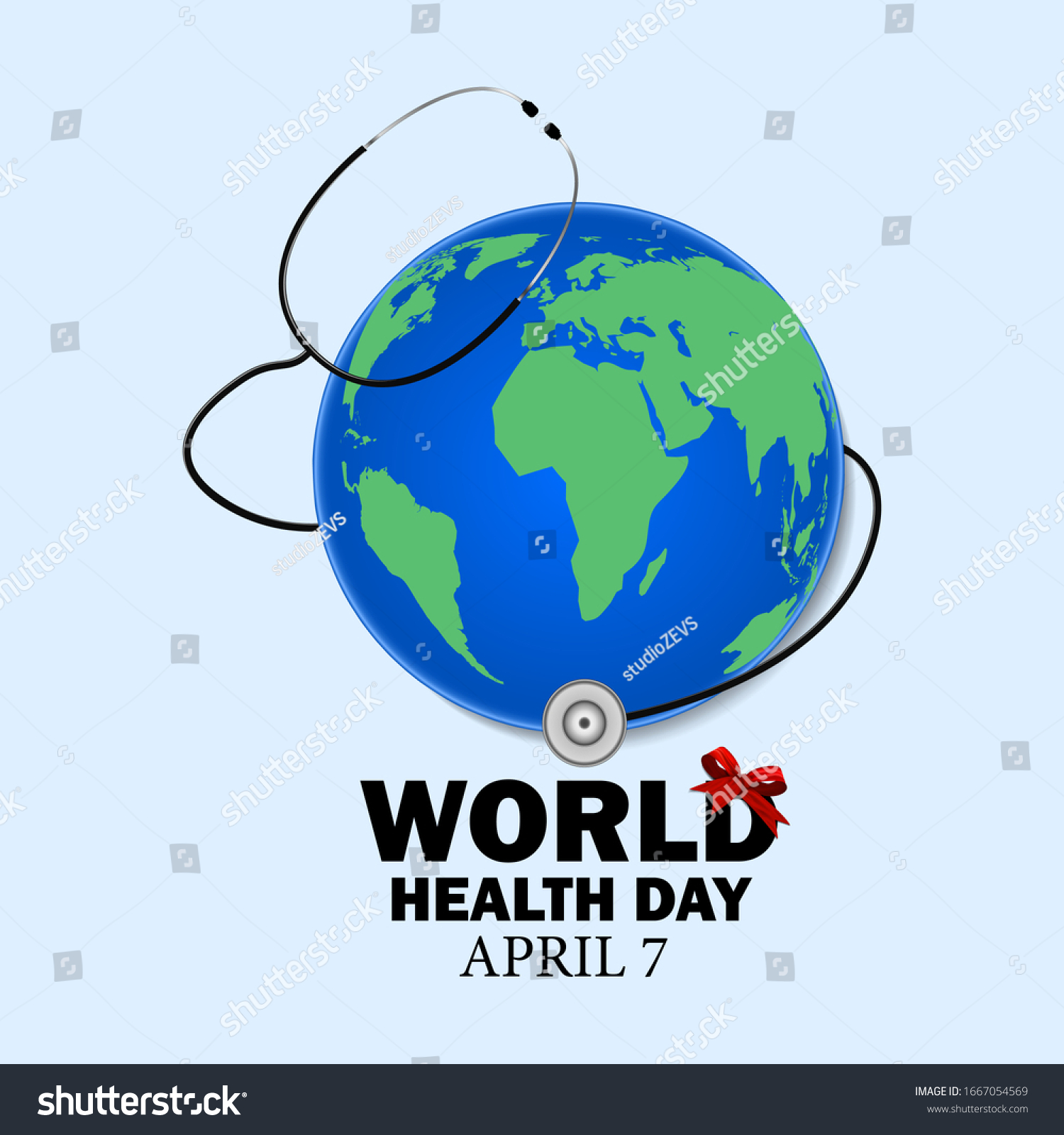 World Health Day Celebrated On April Stock Vector (royalty Free 