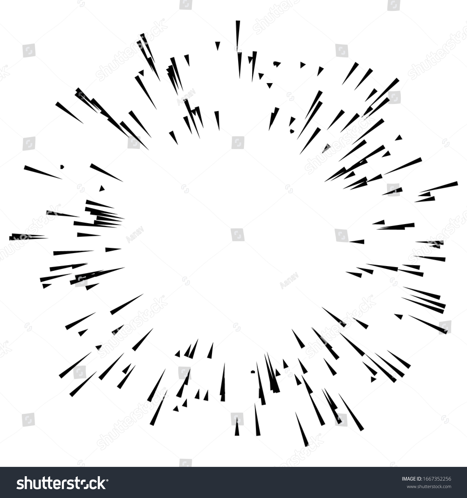 Radial Radiating Lines Burst Explosion Blast Stock Vector (Royalty Free ...