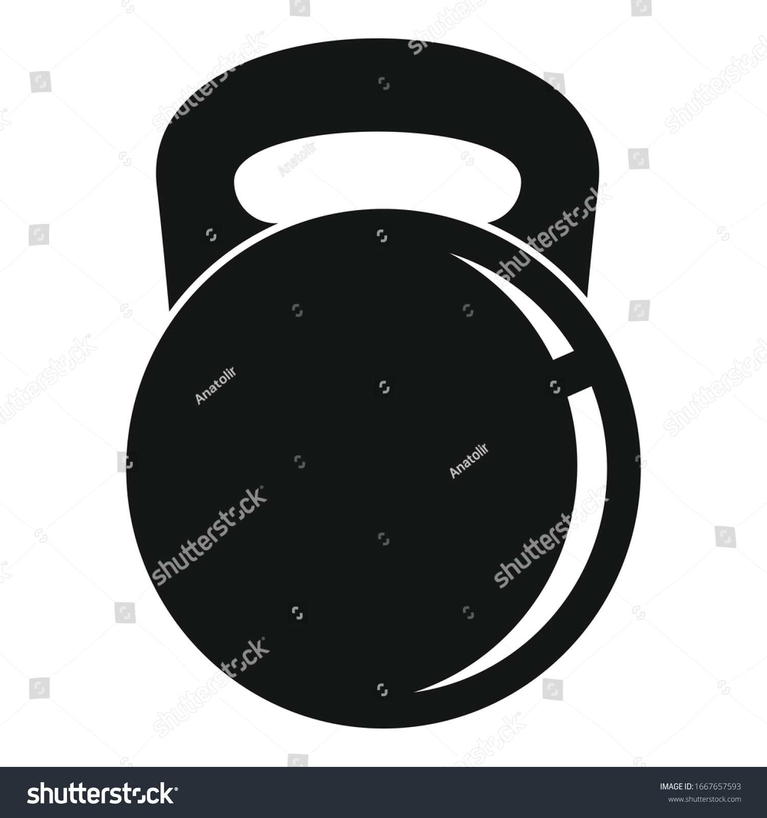 Hand Weight Icon Simple Illustration Hand Stock Vector (Royalty Free ...