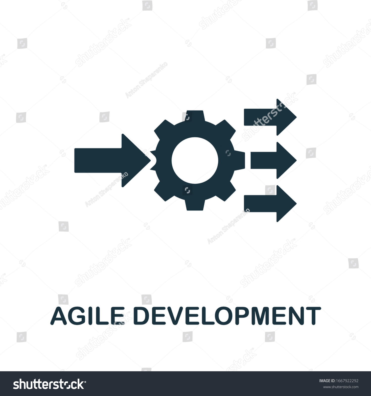 Agile Development Icon Simple Element Digital Stock Vector (Royalty ...