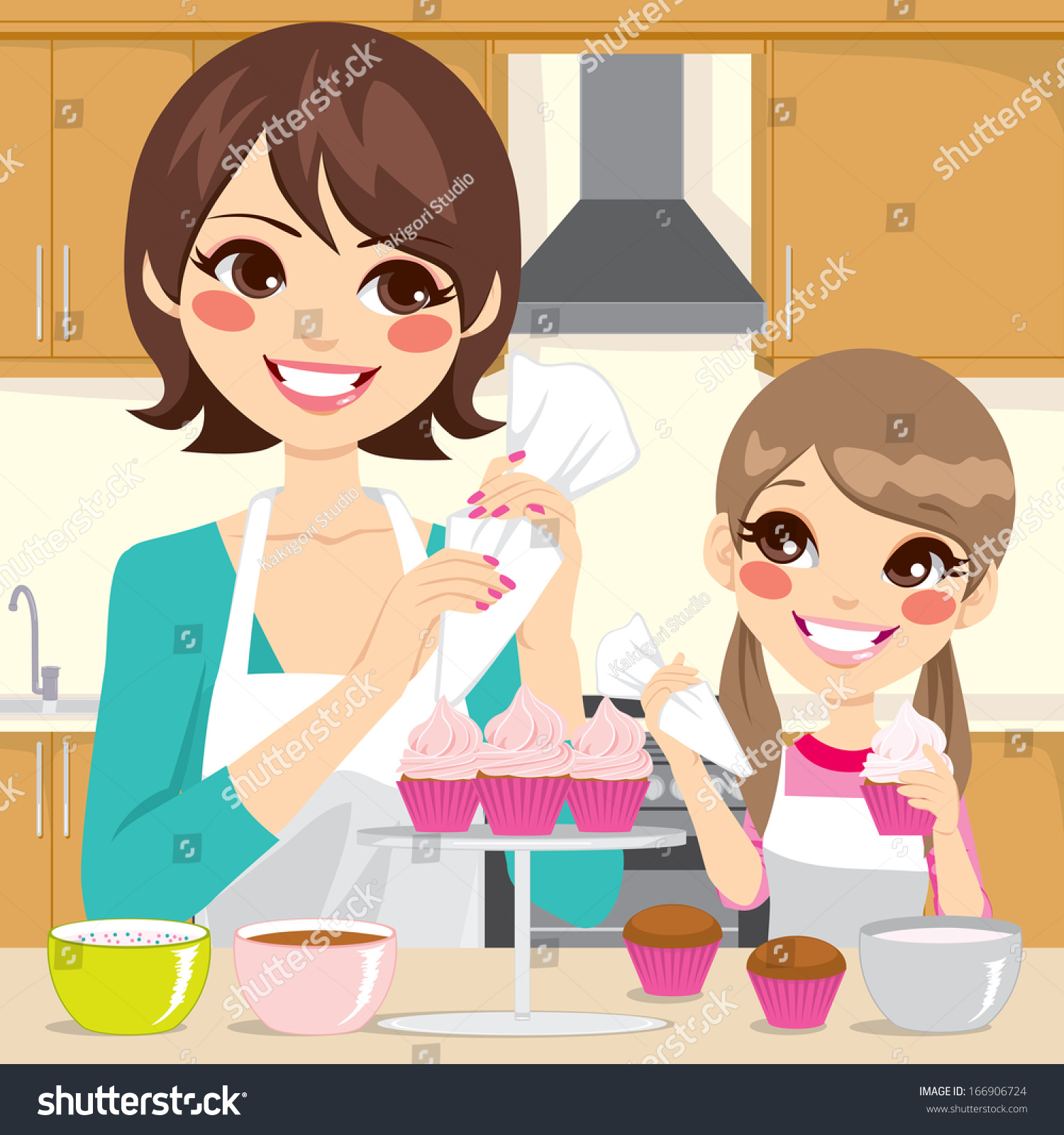 Мама печет торты. Нарисовать готовку с мамой. Мама готовит тортик иллюстрация. Мама и дочка готовят торт. Мама и дочка готовят иллюстрация.