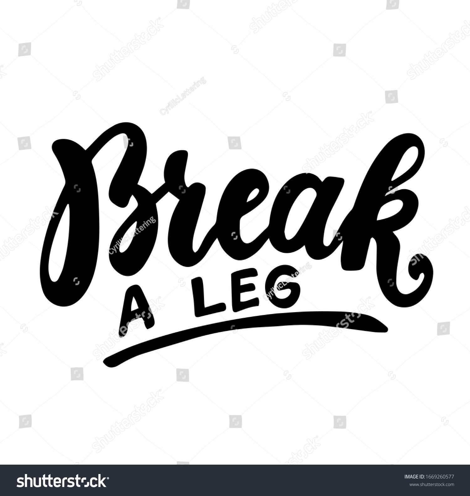 Break Leg Saying English Idiom Hand Stock Vector Royalty Free Break Leg Saying English Idiom Hand Stock Vector Royalty Free