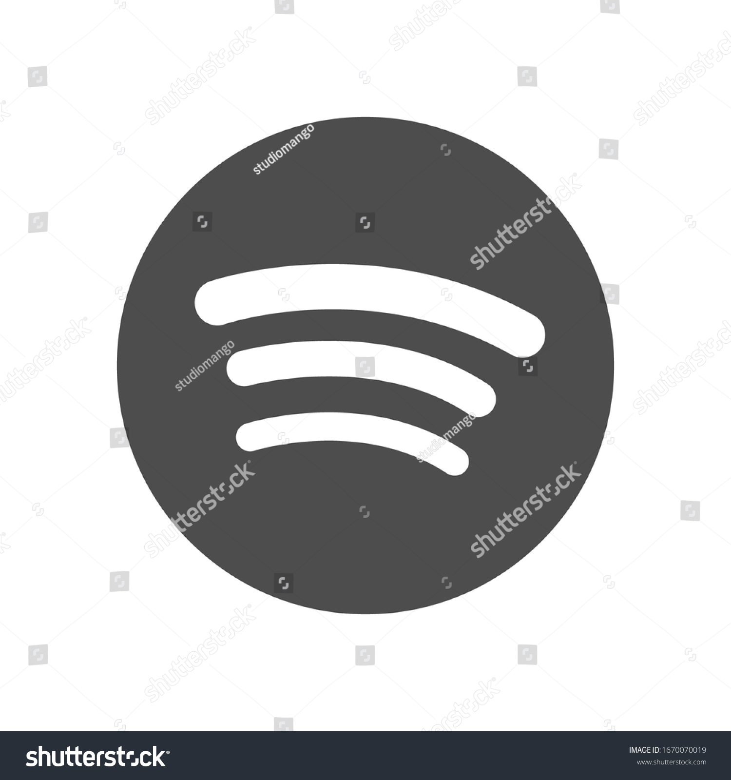 spotify app icon black and white