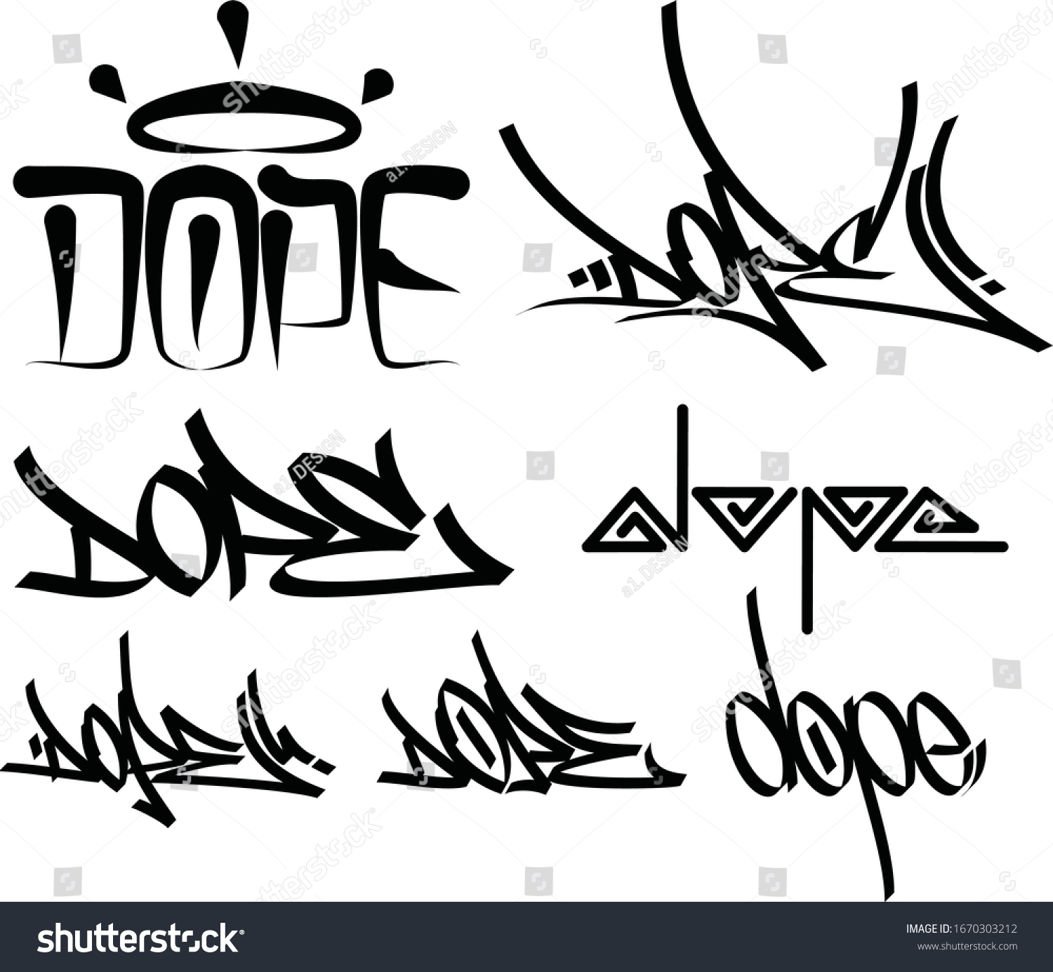 dope graffiti letters