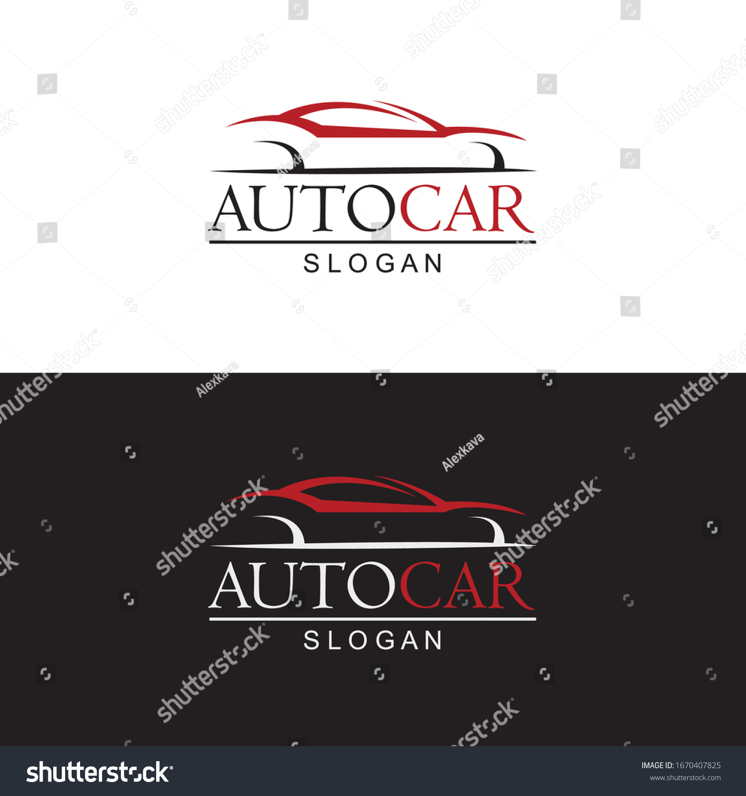 Set Car Emblems On Black White Stock Vector (Royalty Free) 1670407825 ...