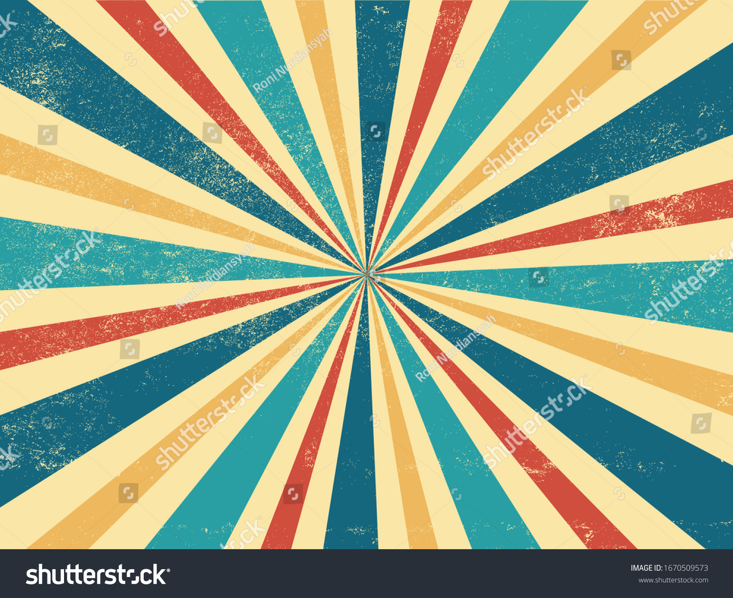 Retro Burst Background Vintage Grunge Vector Stock Vector (Royalty Free ...