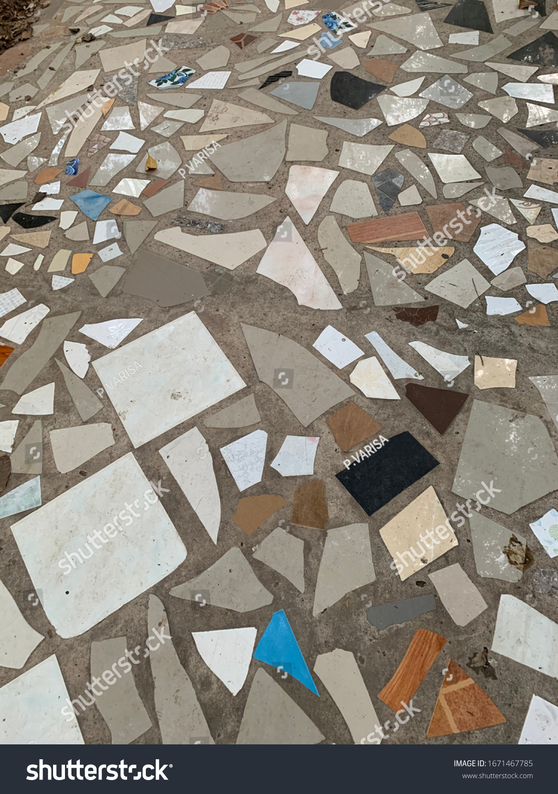 Walkways Floors Decorated Broken Tiles Can Stock Photo 1671467785 | Shutterstock Walkways Floors Decorated Broken Tiles Can Stock Photo 1671467785 | Shutterstock
