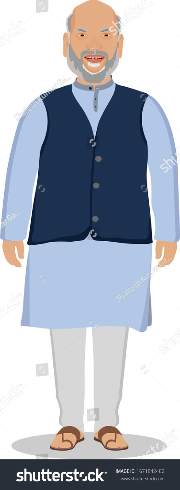 Illustration Amit Shah Vector Stock Vector (Royalty Free) 1671842482 ...