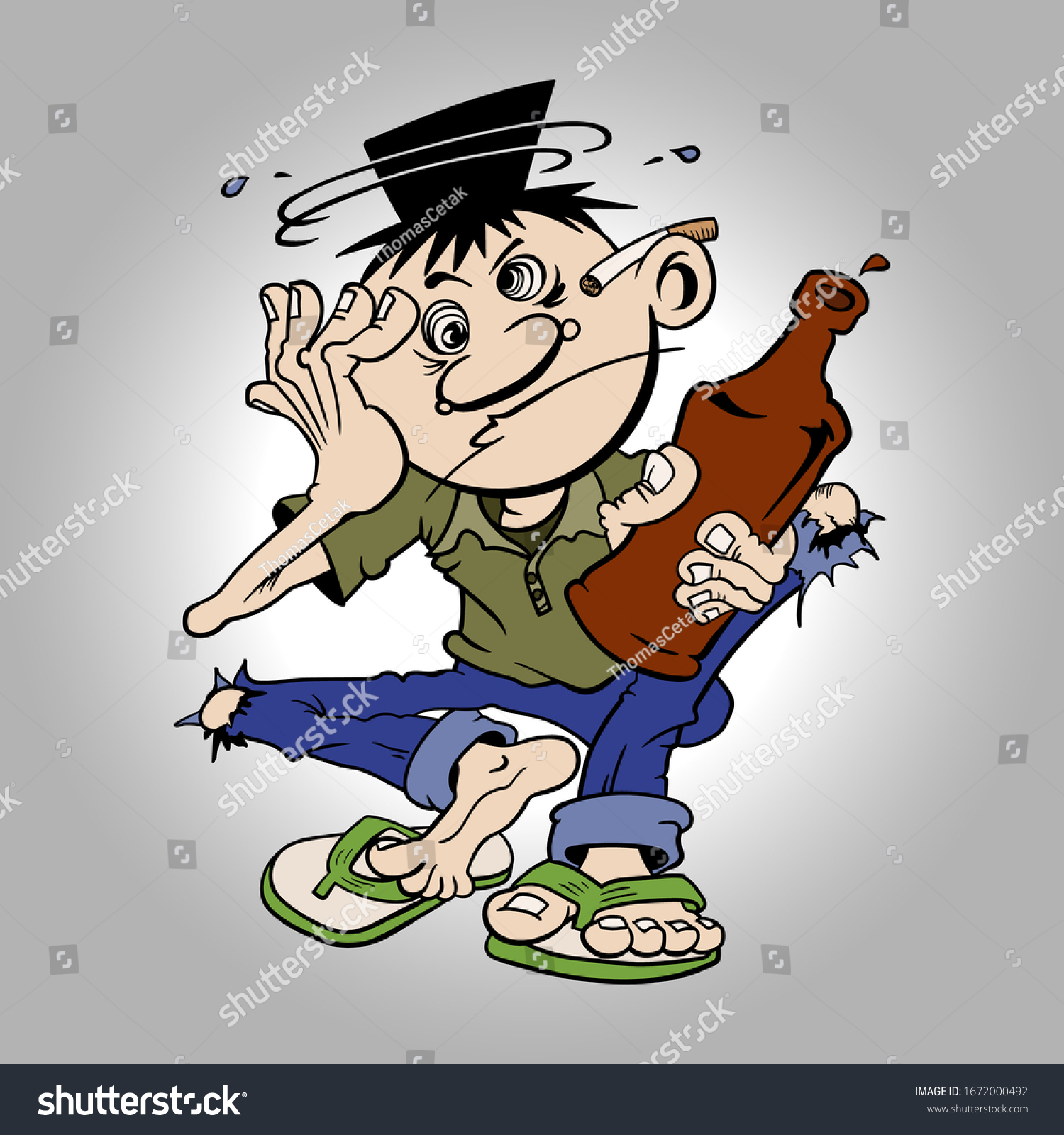 6,352 Drunk Man Cartoon Images, Stock Photos & Vectors | Shutterstock