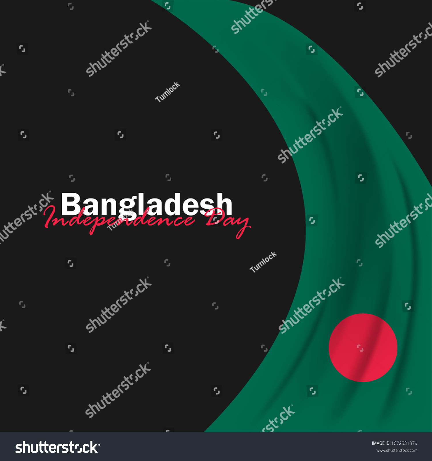 Vector Independence Day Bangladesh Flags Celebration Stock Vector ...