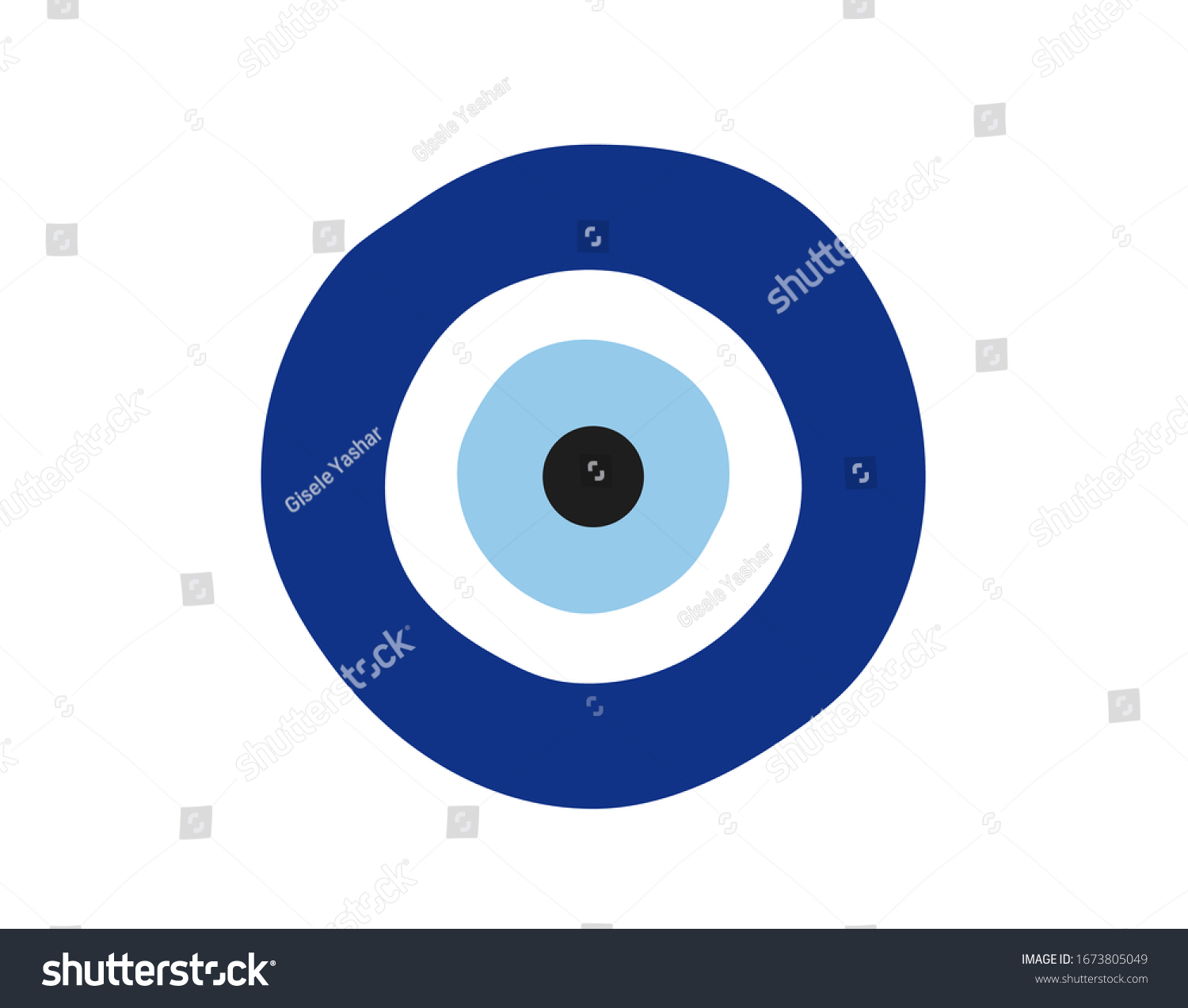 Evil Eye Icon Evil Eye Vector Stock Vector (Royalty Free) 1673805049 ...