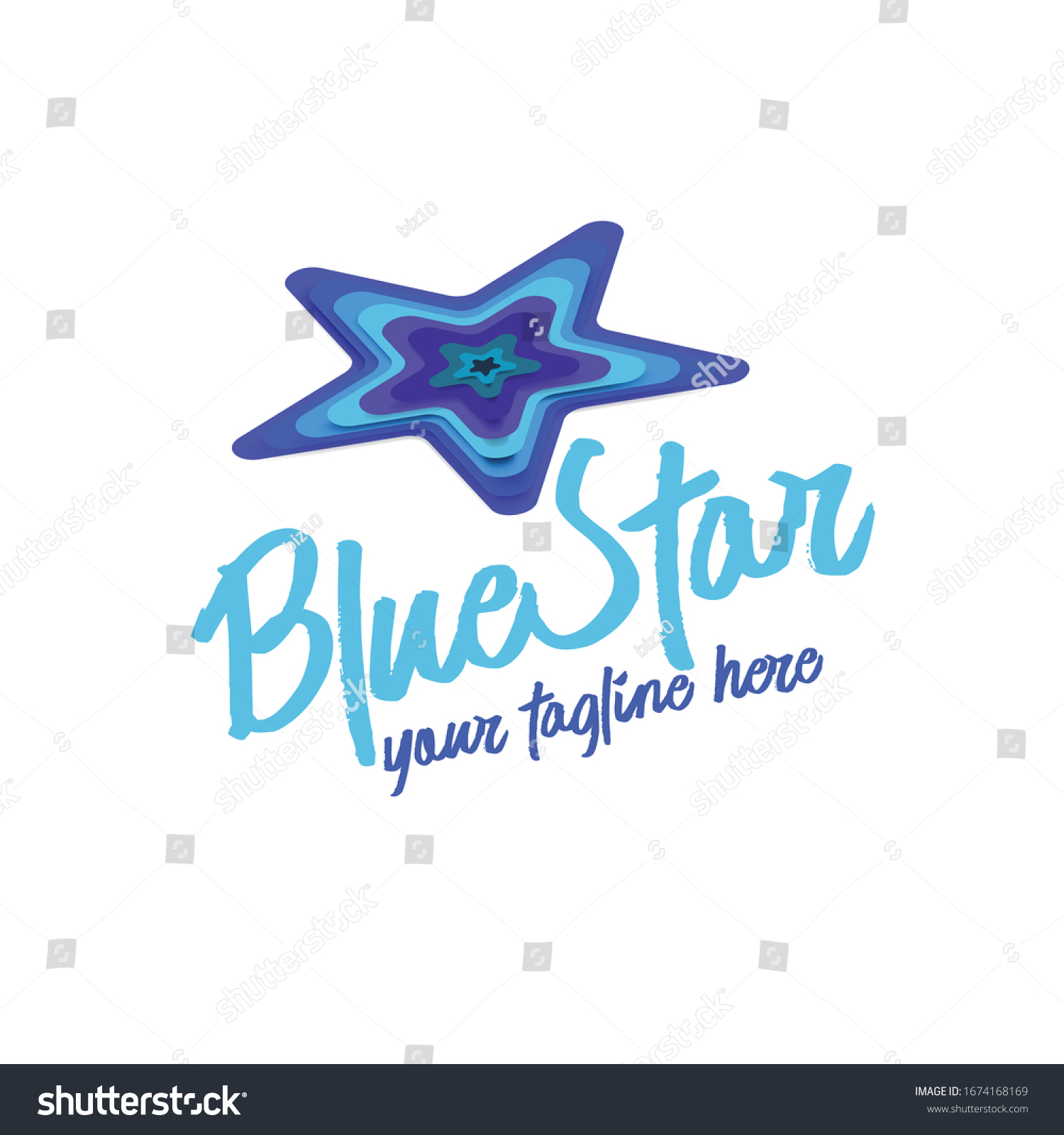 Dream Star Logo Emblem Colorful Creative Stock Vector (Royalty Free ...