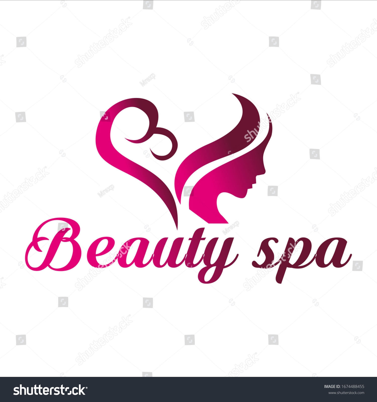 Beauty Logo Vector Spa Illustration Stock Vector (Royalty Free ...