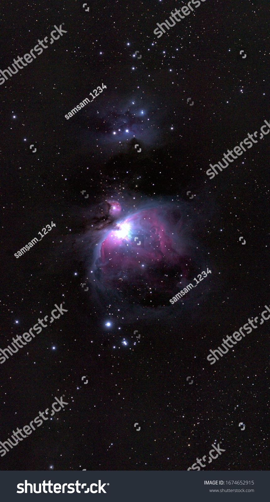 M42 Orion Sword Nebula Astrophotography Stock Photo 1674652915 ...