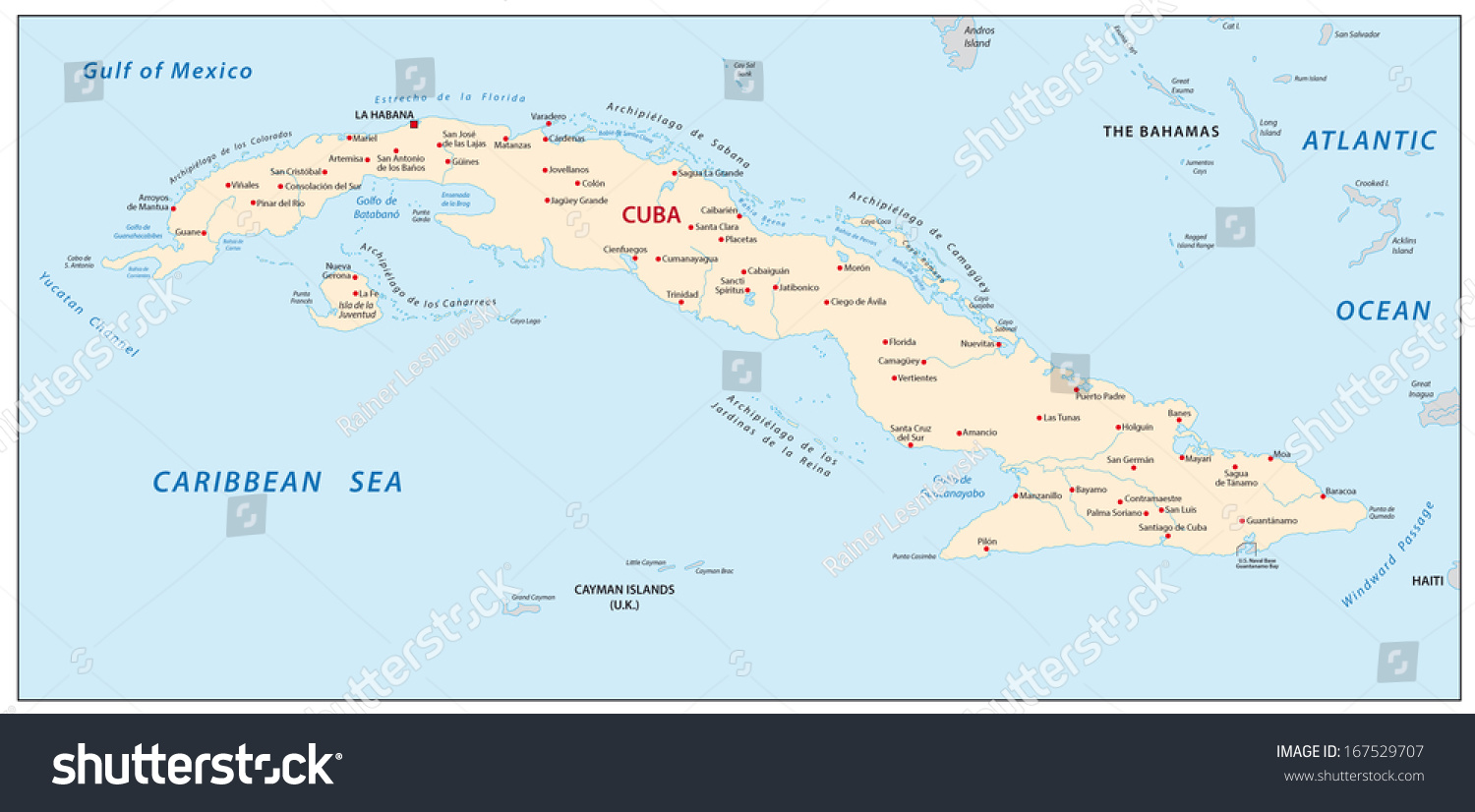 Cuba Map Stock Vector (Royalty Free) 167529707 | Shutterstock