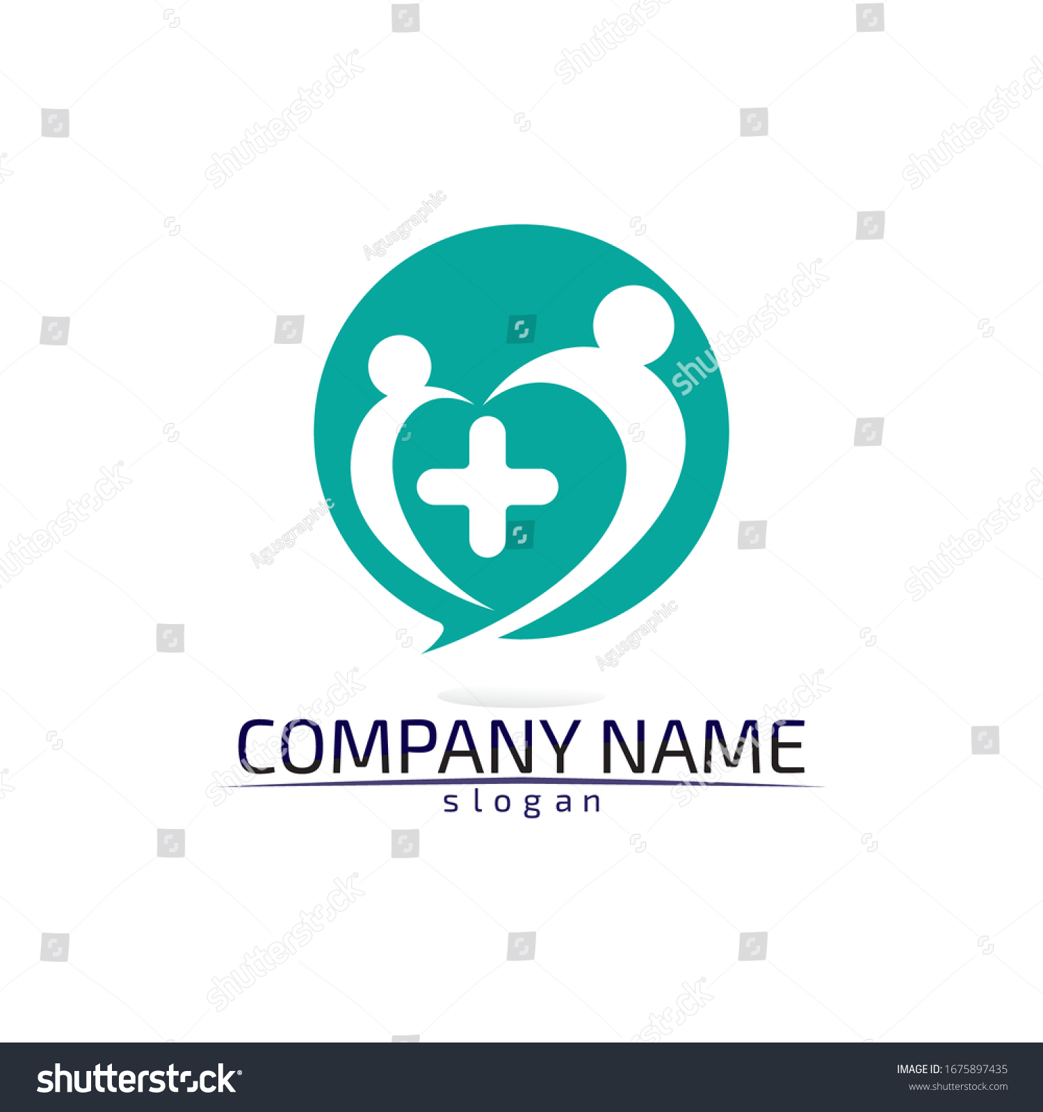 Hospital Logo Care Logo Health People Stock Vector (Royalty Free ...