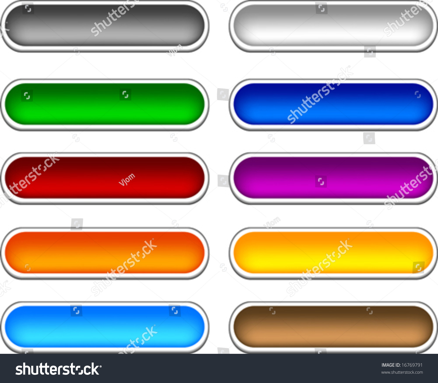 Beautiful Shiny Buttons Vector Illustration Stock Vector (Royalty Free ...