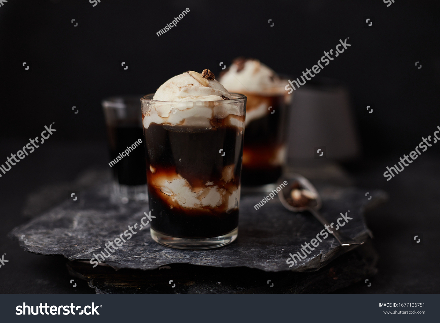 Iced Coffee Vanilla Ice Cream Called Stock Photo 1677126751 | Shutterstock