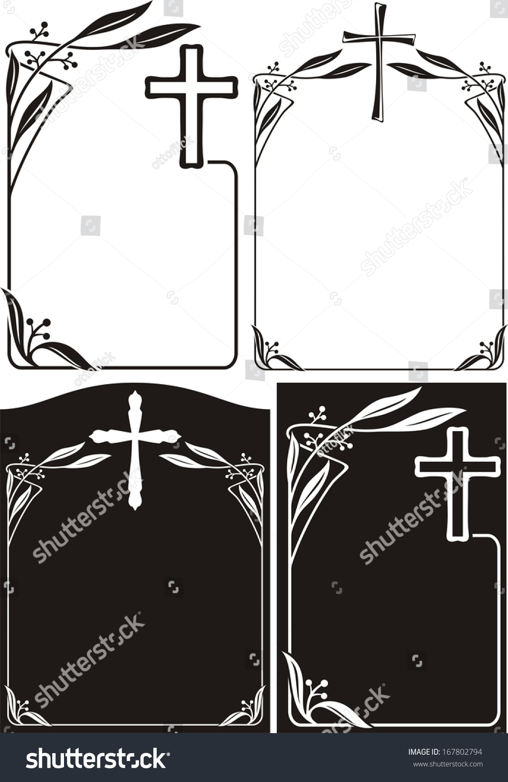 Memorial Plaque Obituary Art Deco Frames Stock Vector Royalty Free 167802794 Shutterstock