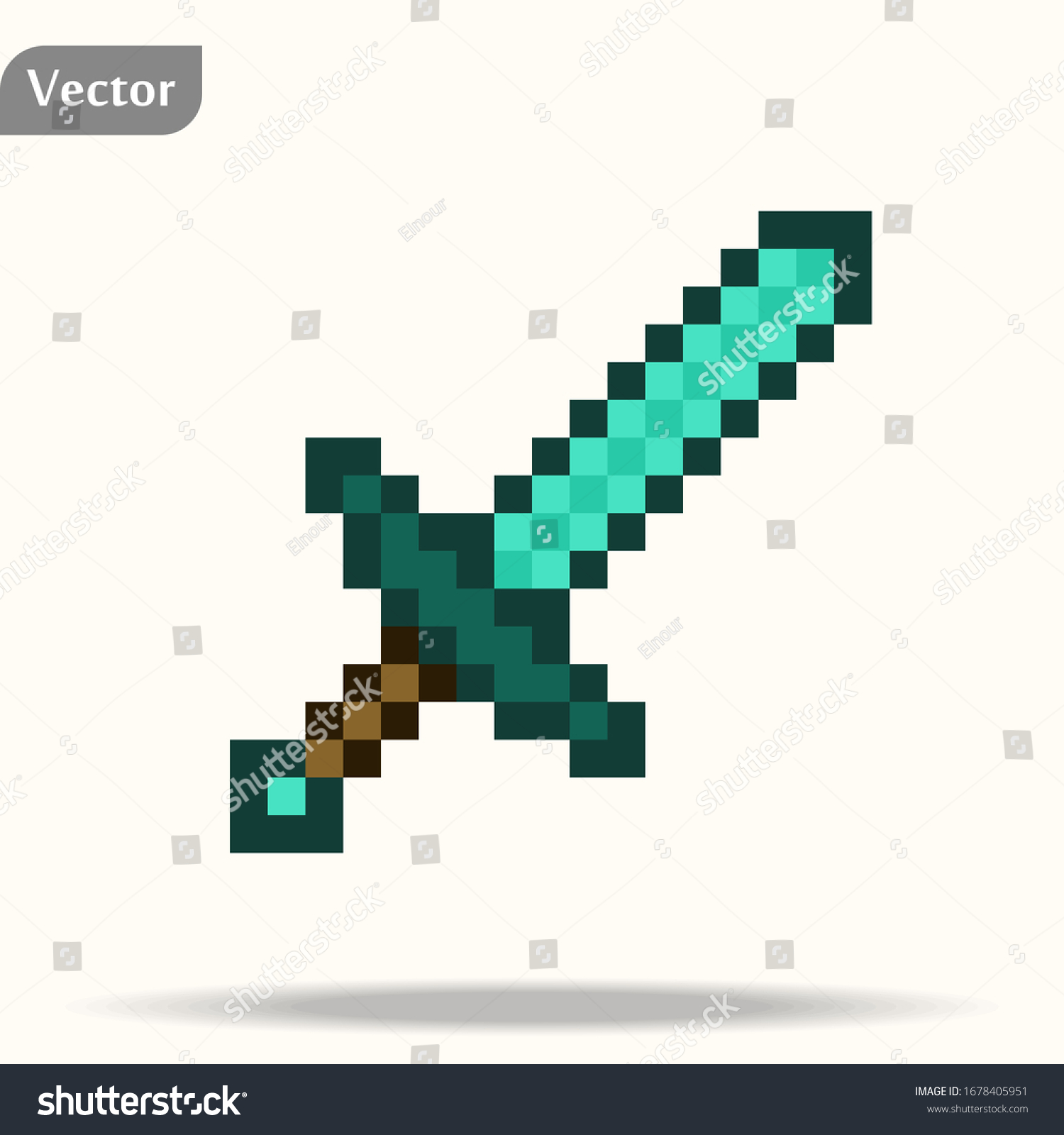Алмазный Зачарованный меч из МАЙНКРАФТА