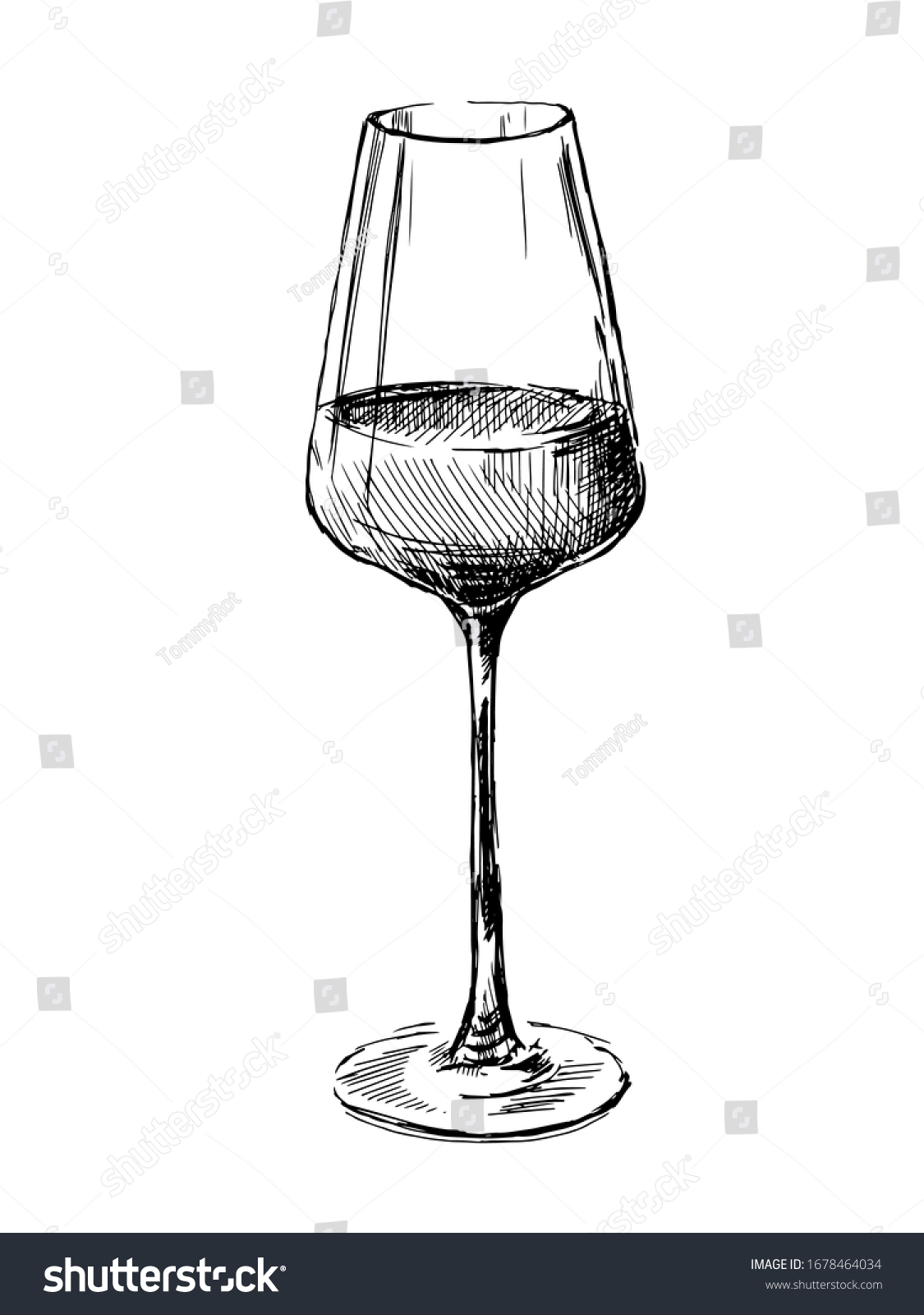 antique wine glass vector