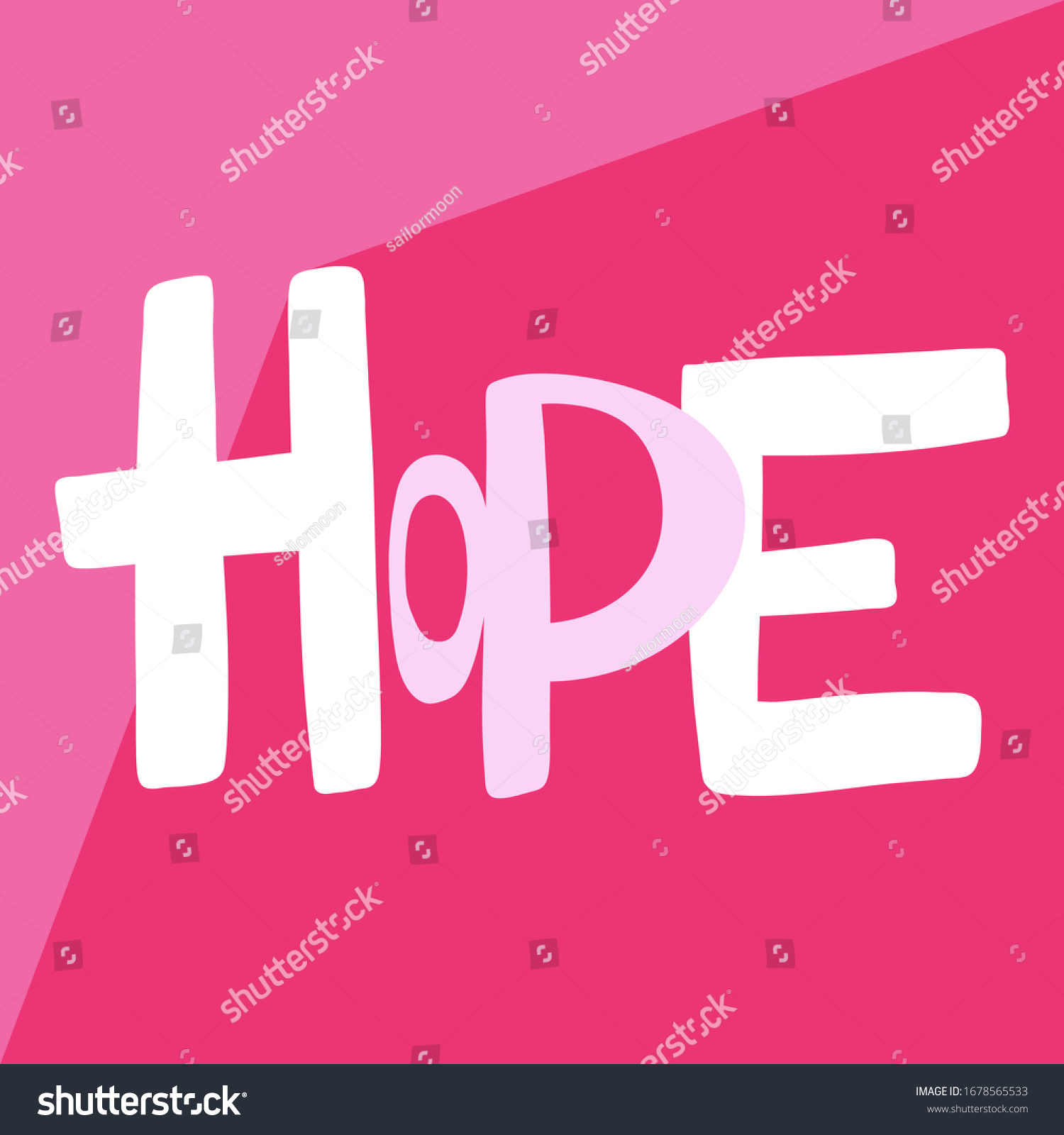 Hope Sticker Social Media Content Vector Stock Vector (Royalty Free ...