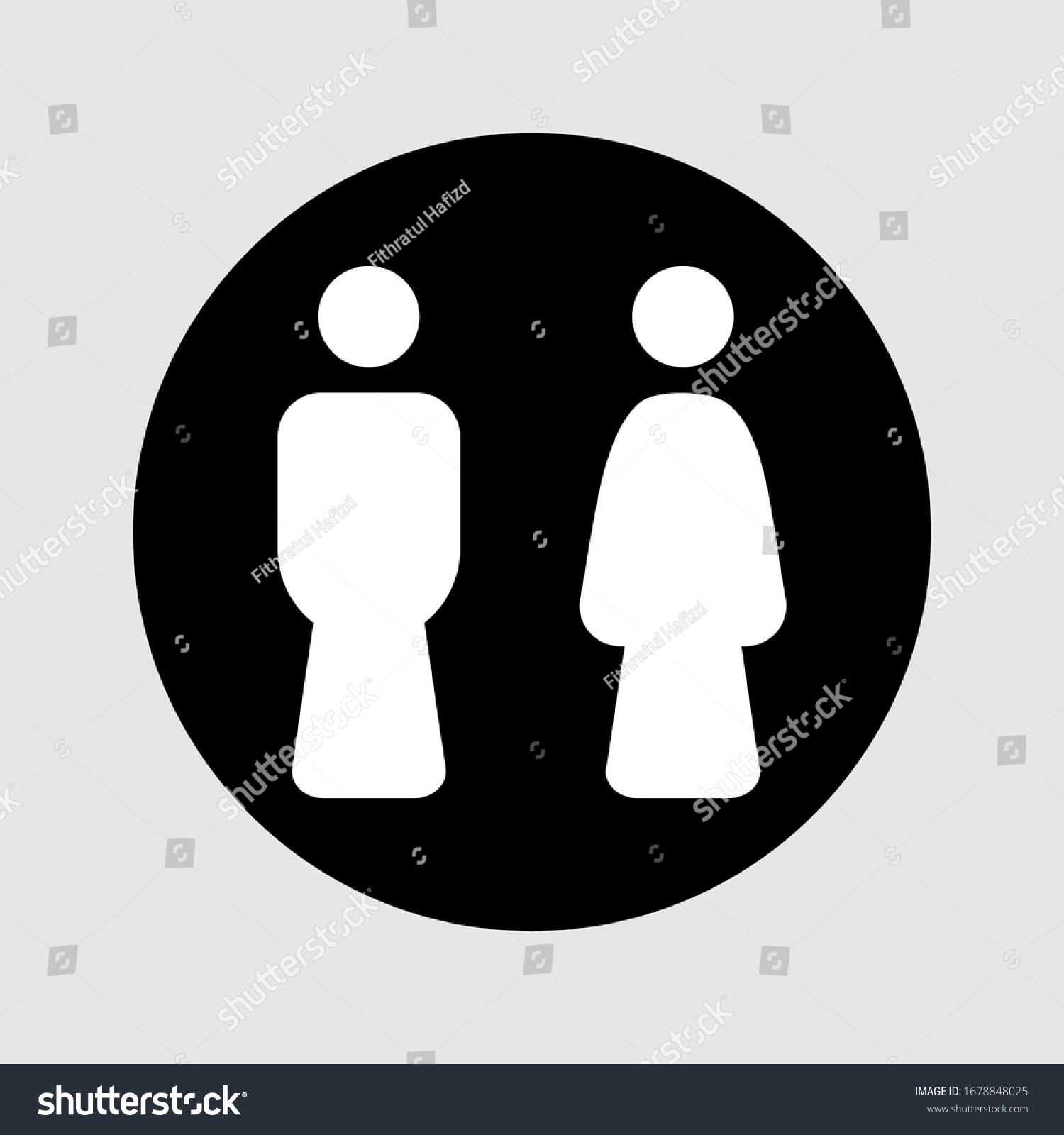 Men Women Restroom Icon Men Women Stock Vector (Royalty Free ...