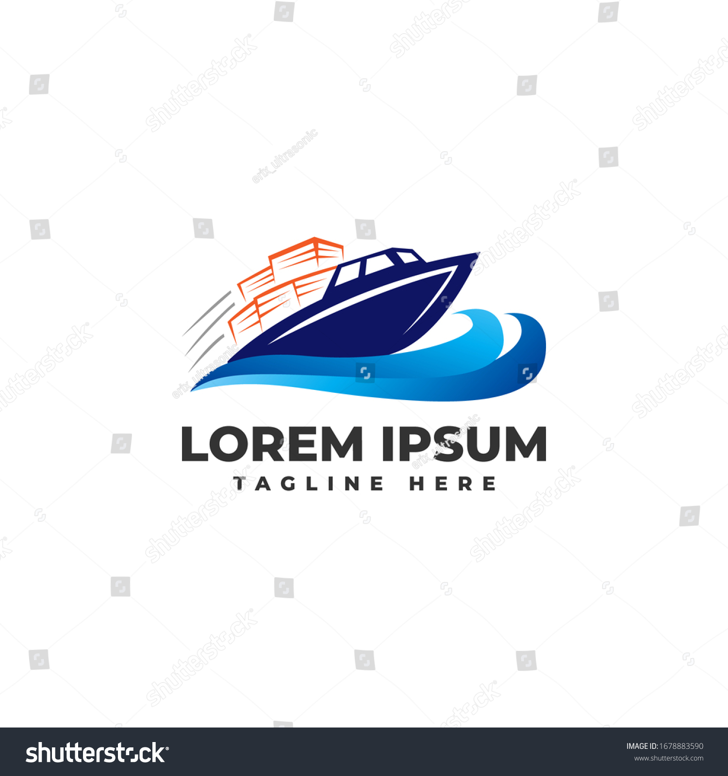 Package Delivery Fast Ship Logo Vector Stock Vector (Royalty Free ...