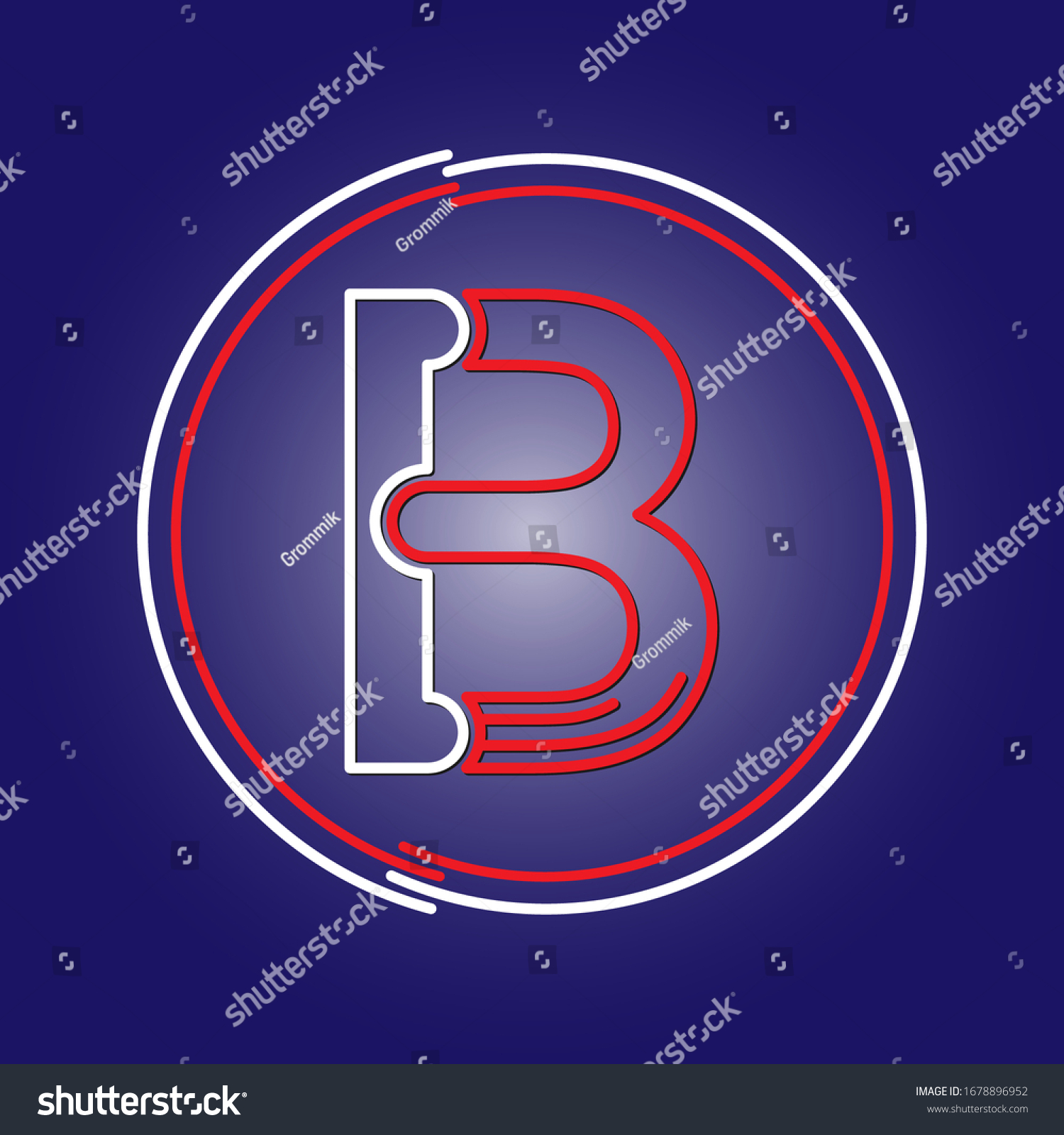 Stylized Letter B Vector Image Logo Stock Vector (Royalty Free ...