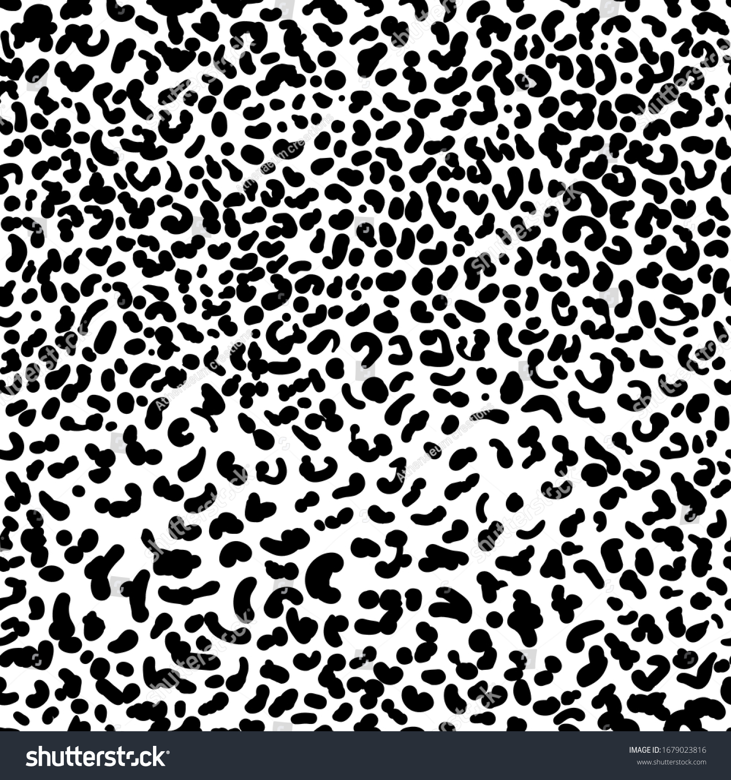 Stylized Jaguar Cheetah Skin Seamless Pattern Stock Vector (Royalty ...