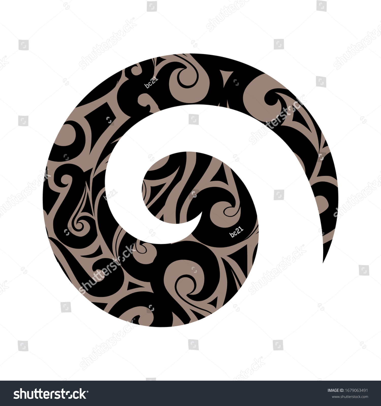 stylized-polynesian-symbol-new-beginning-vector-stock-vector-royalty