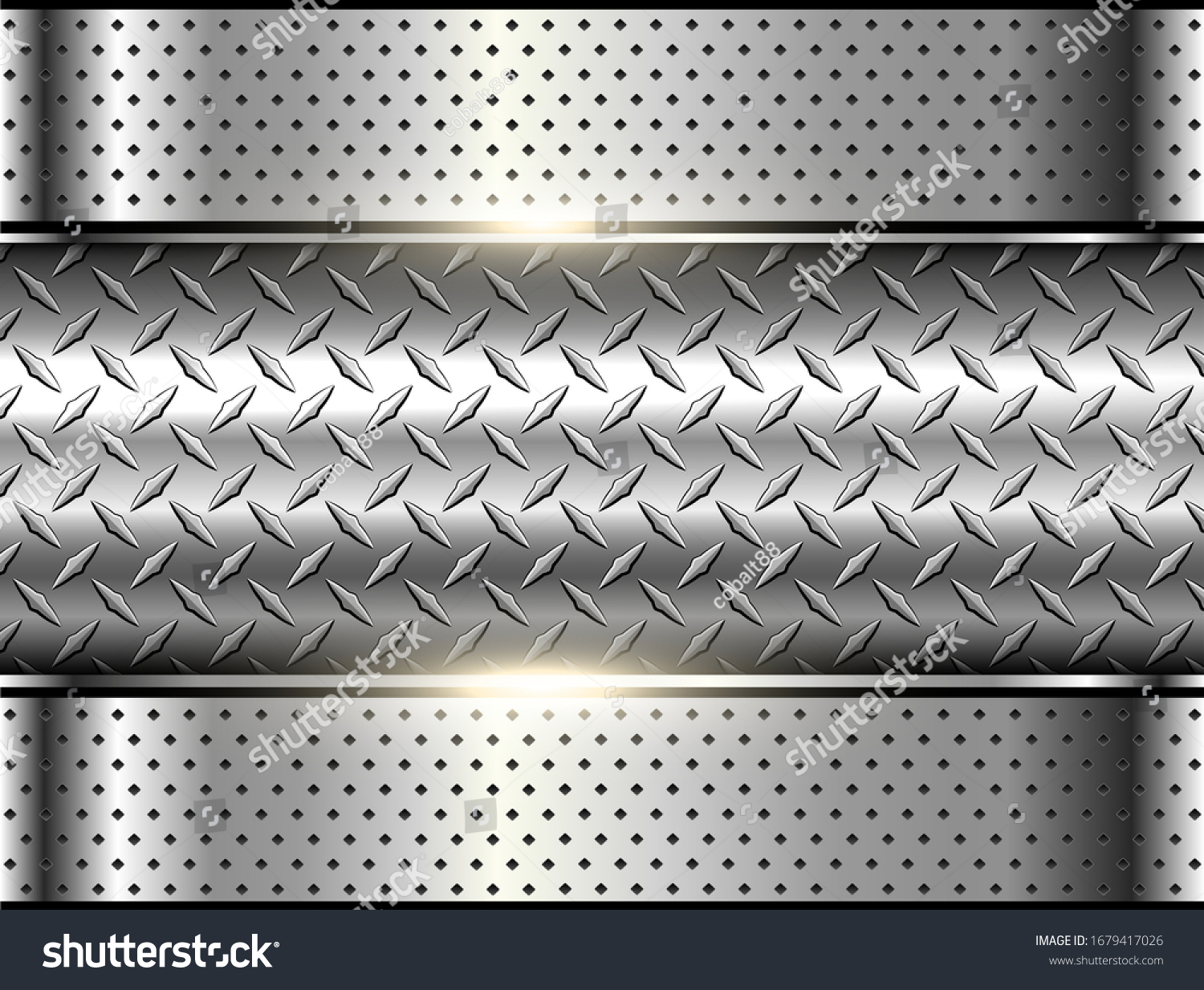 Background Silver Metallic 3d Chrome Vector Stock Vector (Royalty Free ...