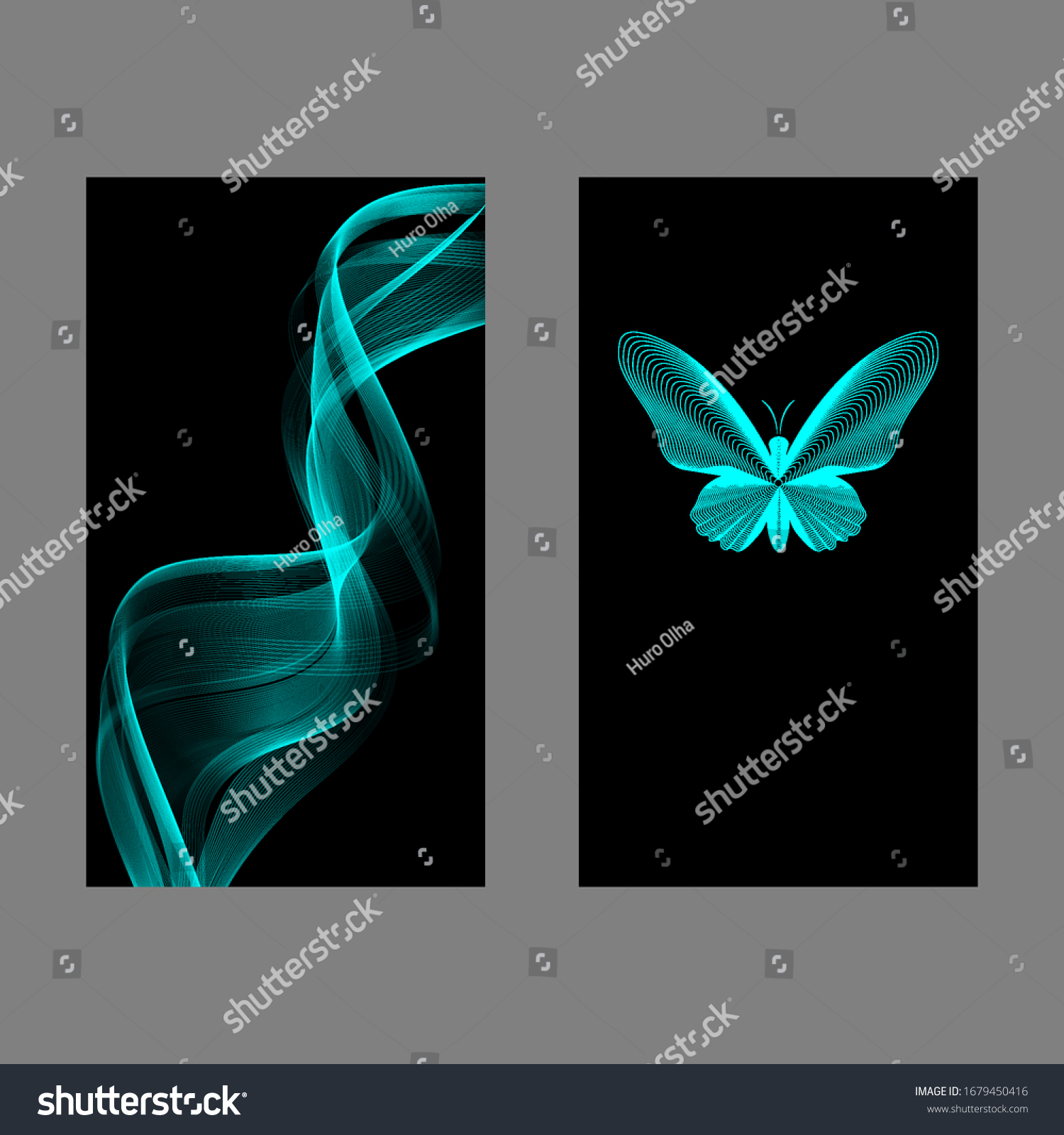 Vector Abstract Background Wallpaper Your Phone Stock Vector (Royalty