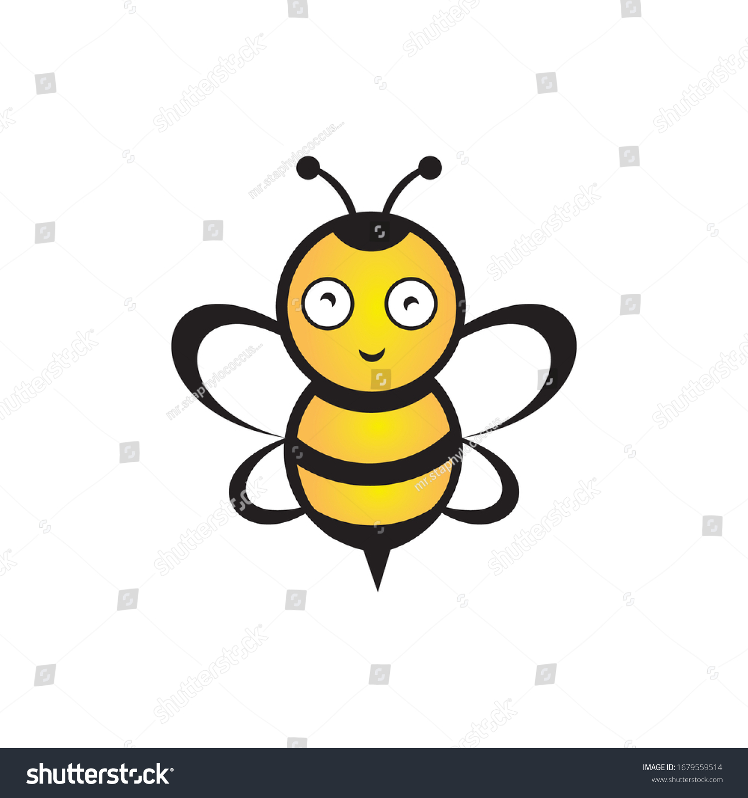 Bee Vector Logo Your Company Stock Vector (Royalty Free) 1679559514 ...