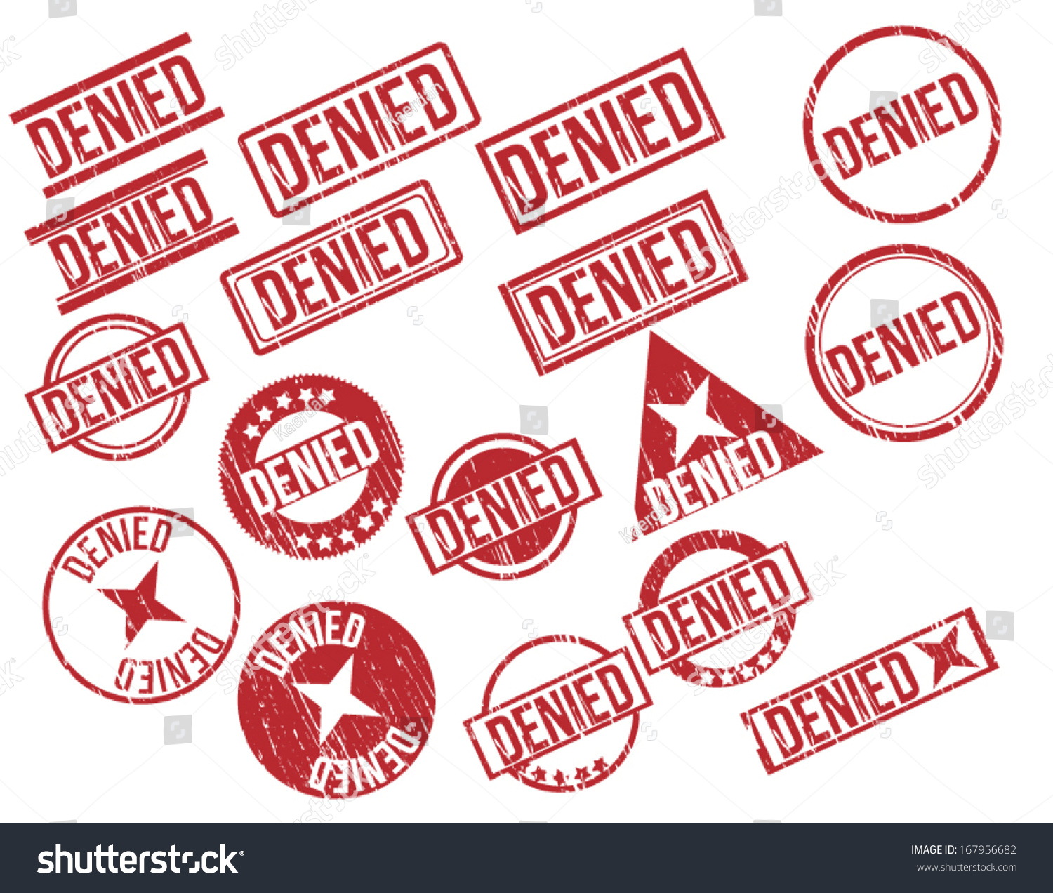 Collection 17 Red Grunge Rubber Stamps Stock Vector Royalty Free 167956682 Shutterstock 8559