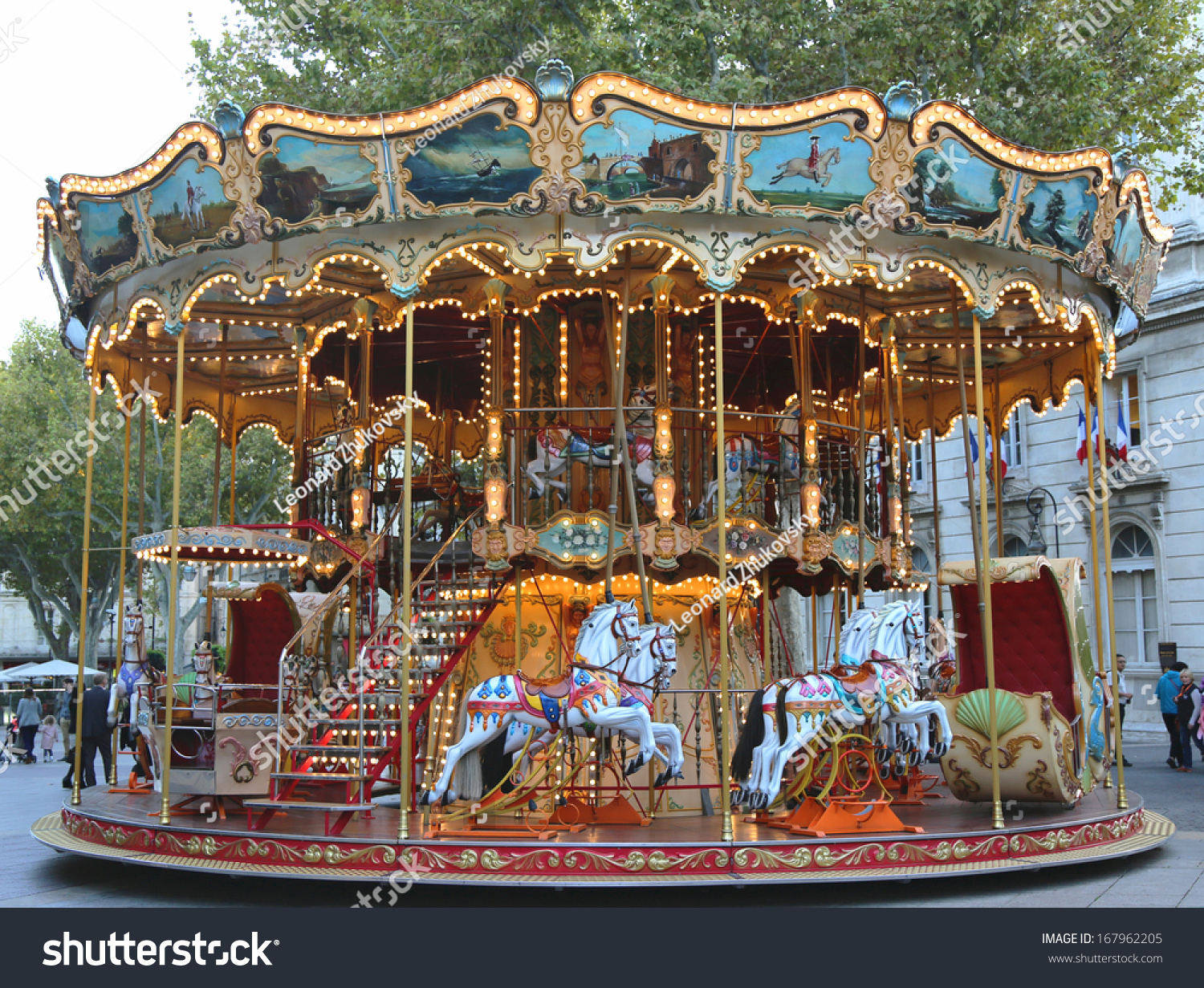 Avignon France October 11 Traditional Fairground Stock Photo 167962205 ...