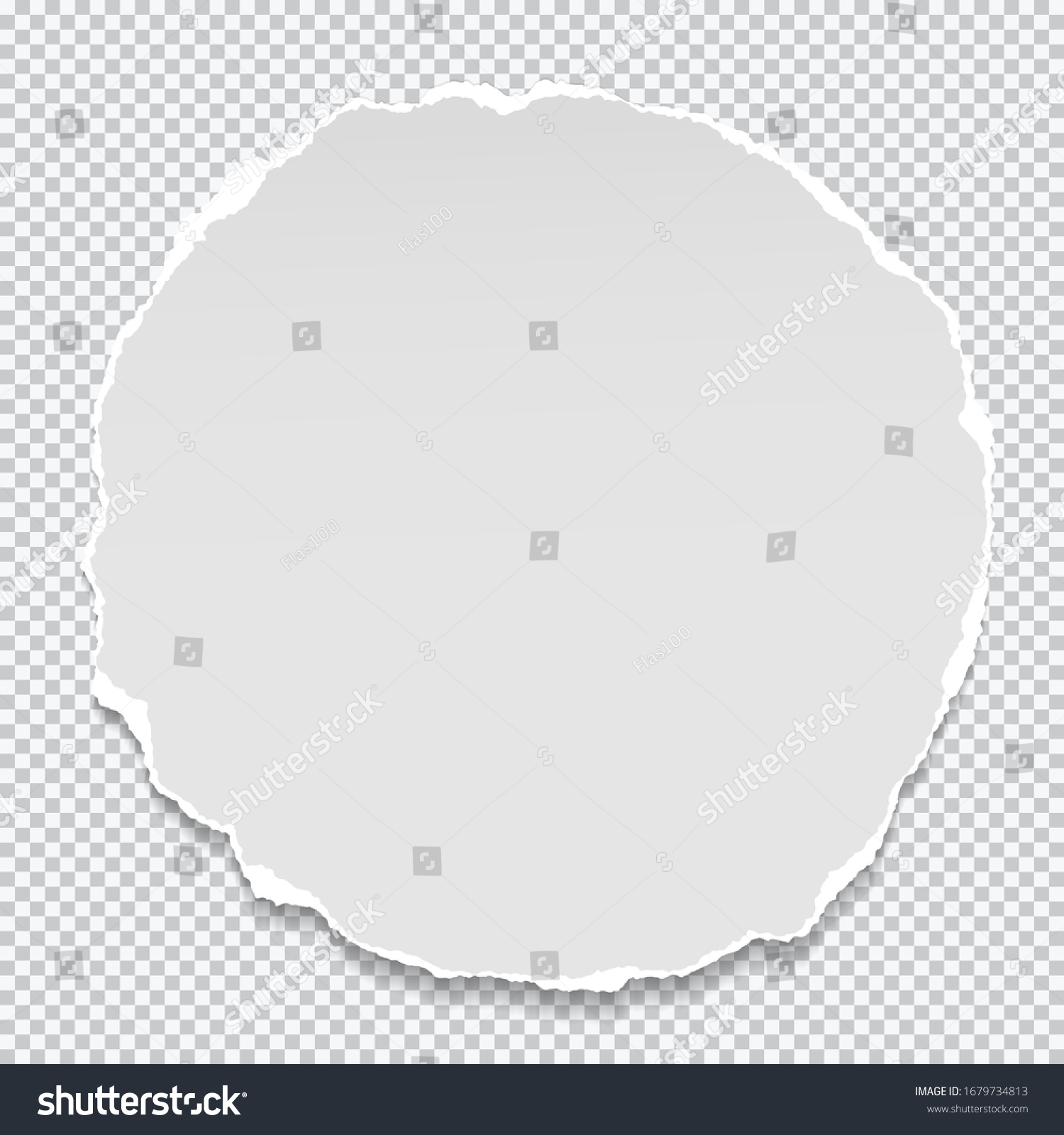 Piece Torn White Circle Note Notebook Stock Vector (Royalty Free ...