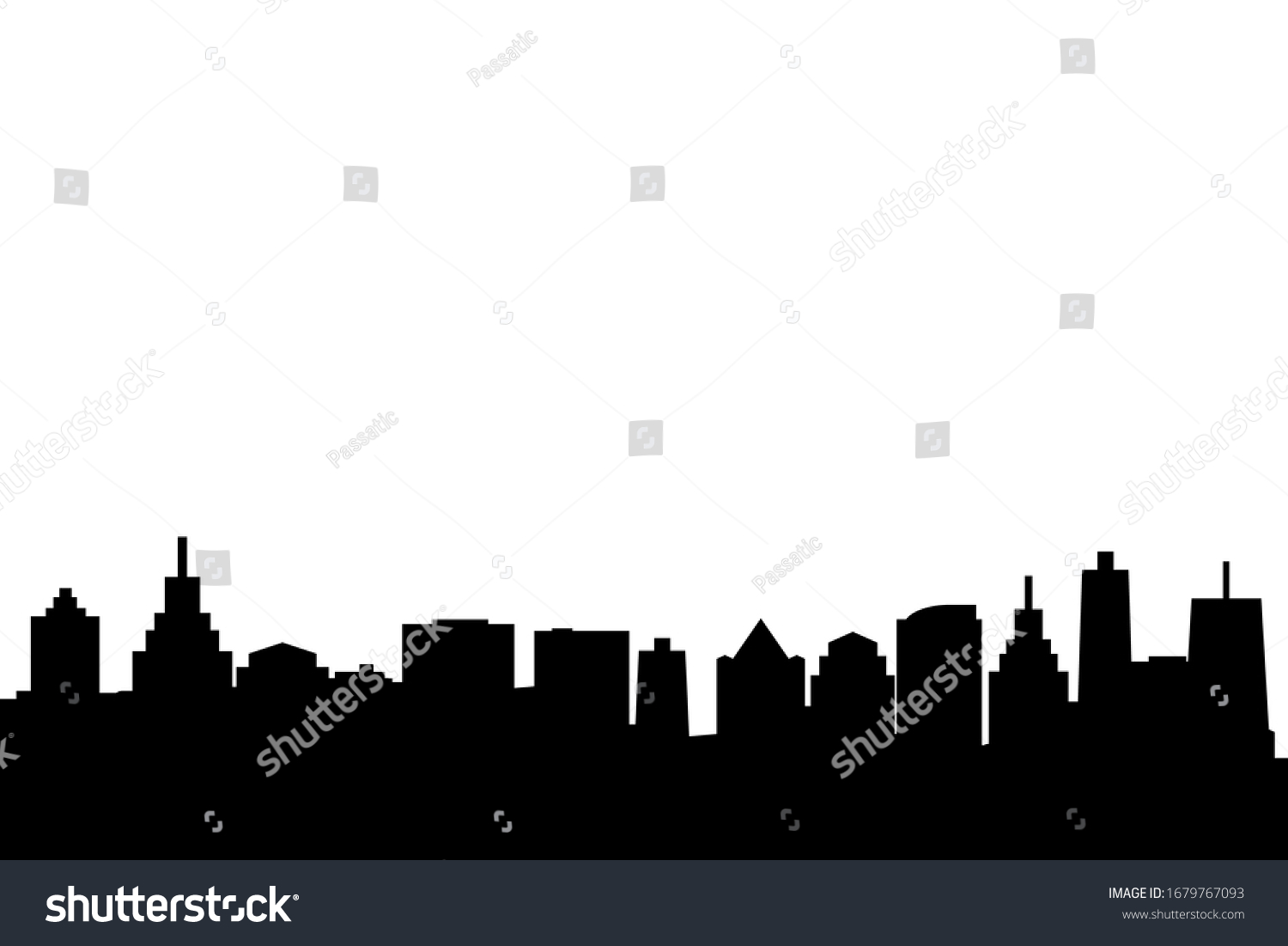 City Urban Landscape Building White Background Stock Vector (Royalty ...