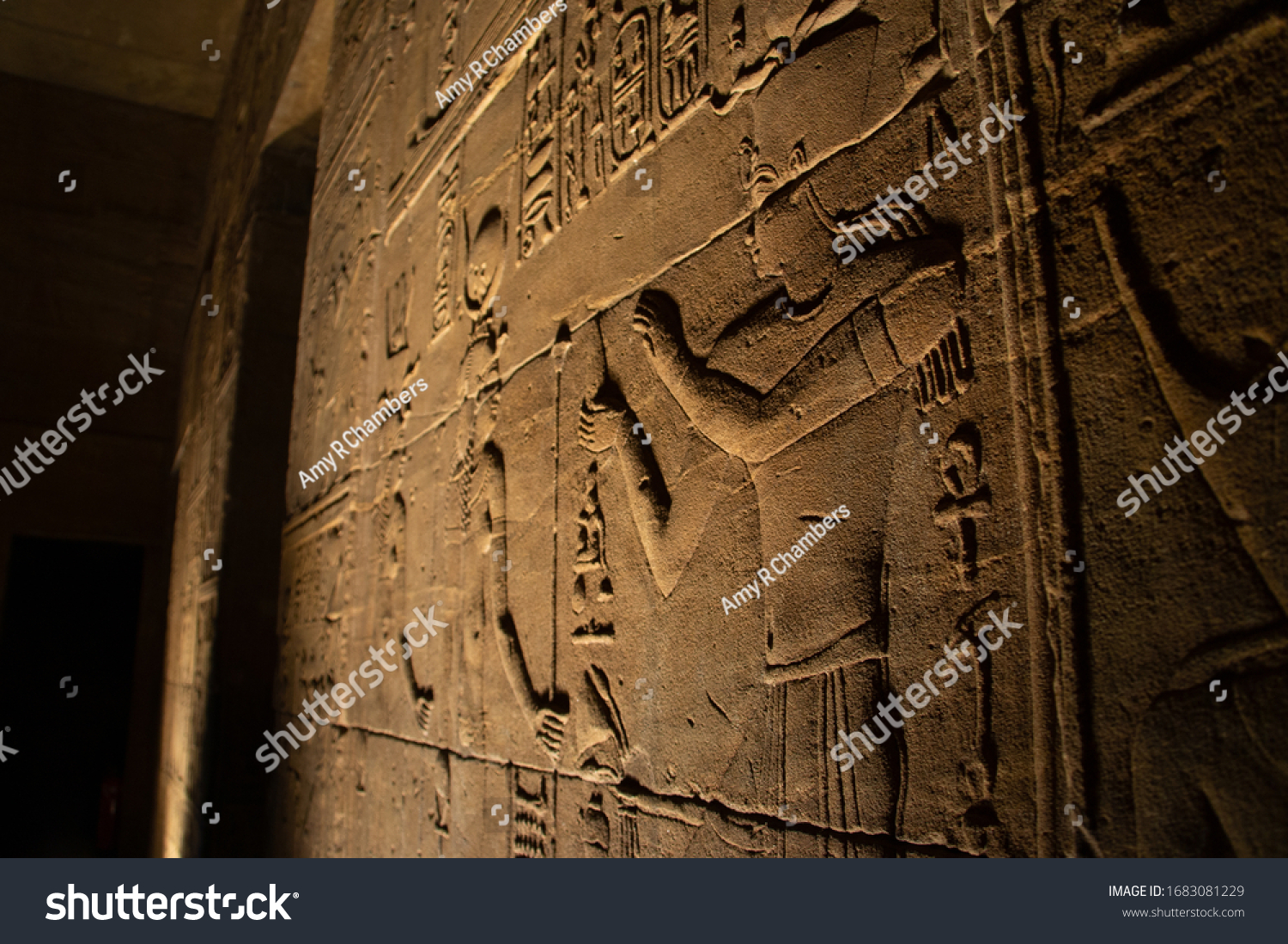 Egyptian Hieroglyphics Temple Isis Stock Photo 1683081229 | Shutterstock