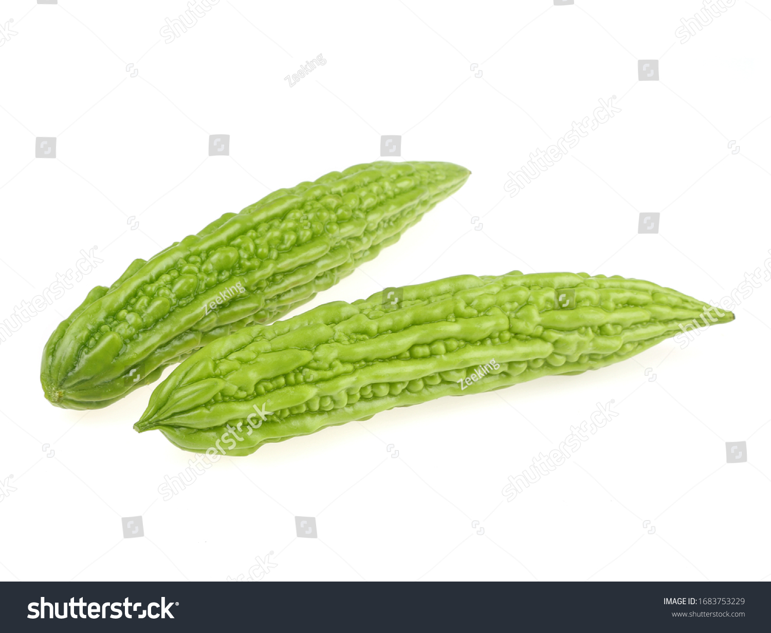 Fresh Bitter Gourd Isolated On White Stock Photo 1683753229 | Shutterstock