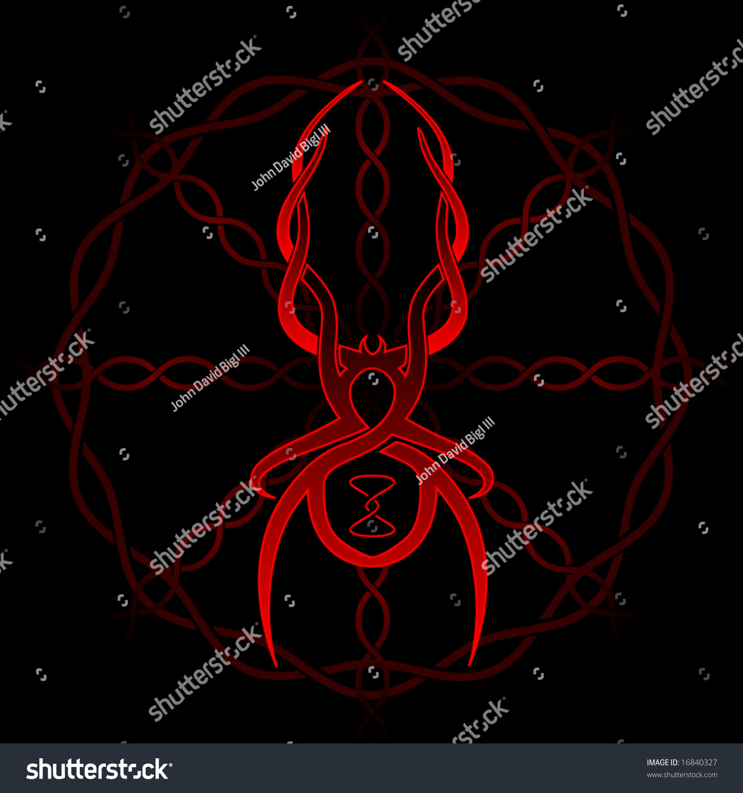 Celtic Black Widow Tattoo Pattern Vector Stock Vector (Royalty Free ...