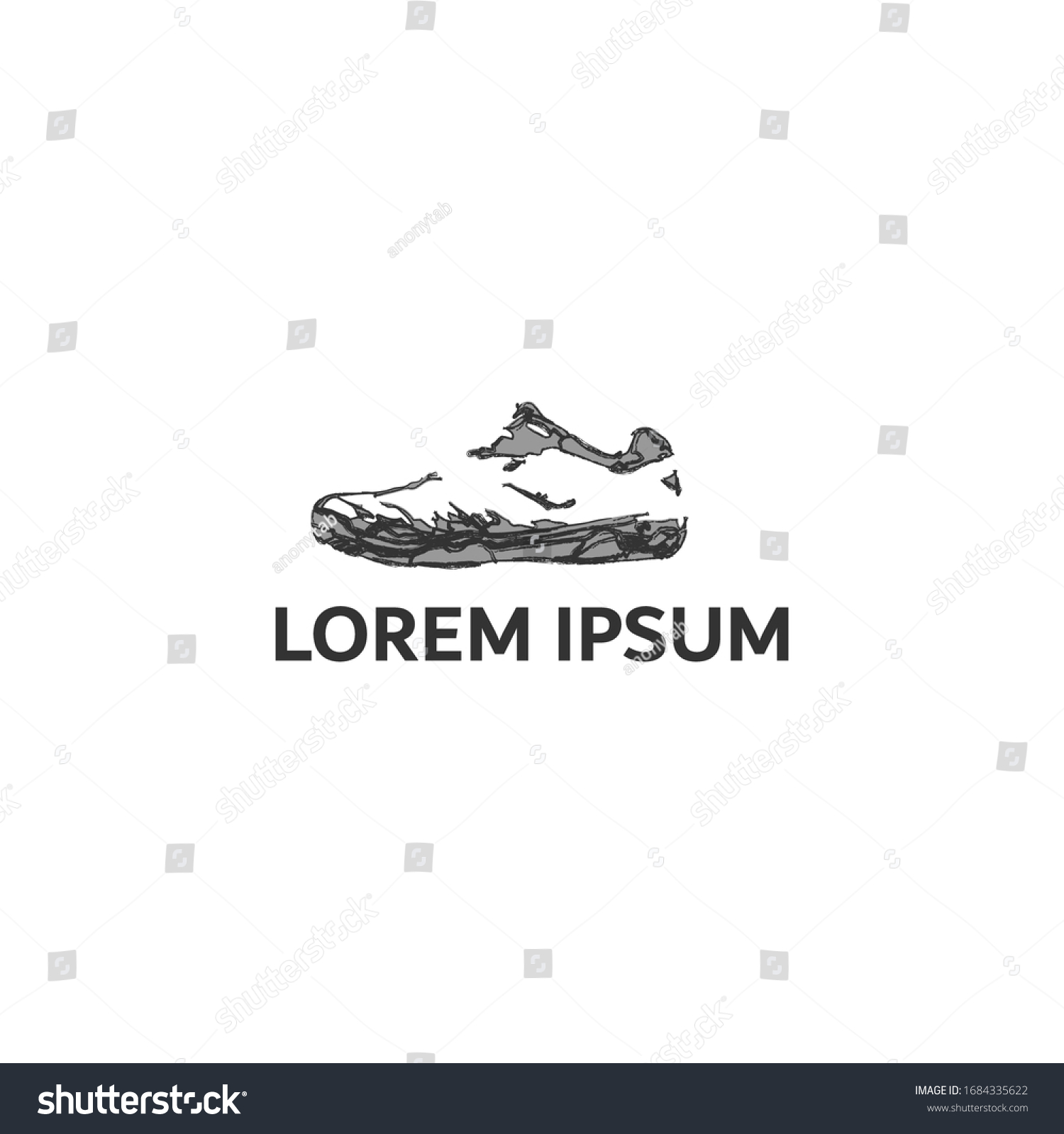 Badminton Shoes Vintage Logo Design Stock Vector (Royalty Free ...