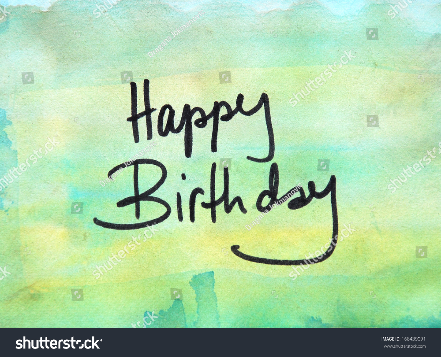 Happy Birthday Note Stock Photo 168439091 | Shutterstock