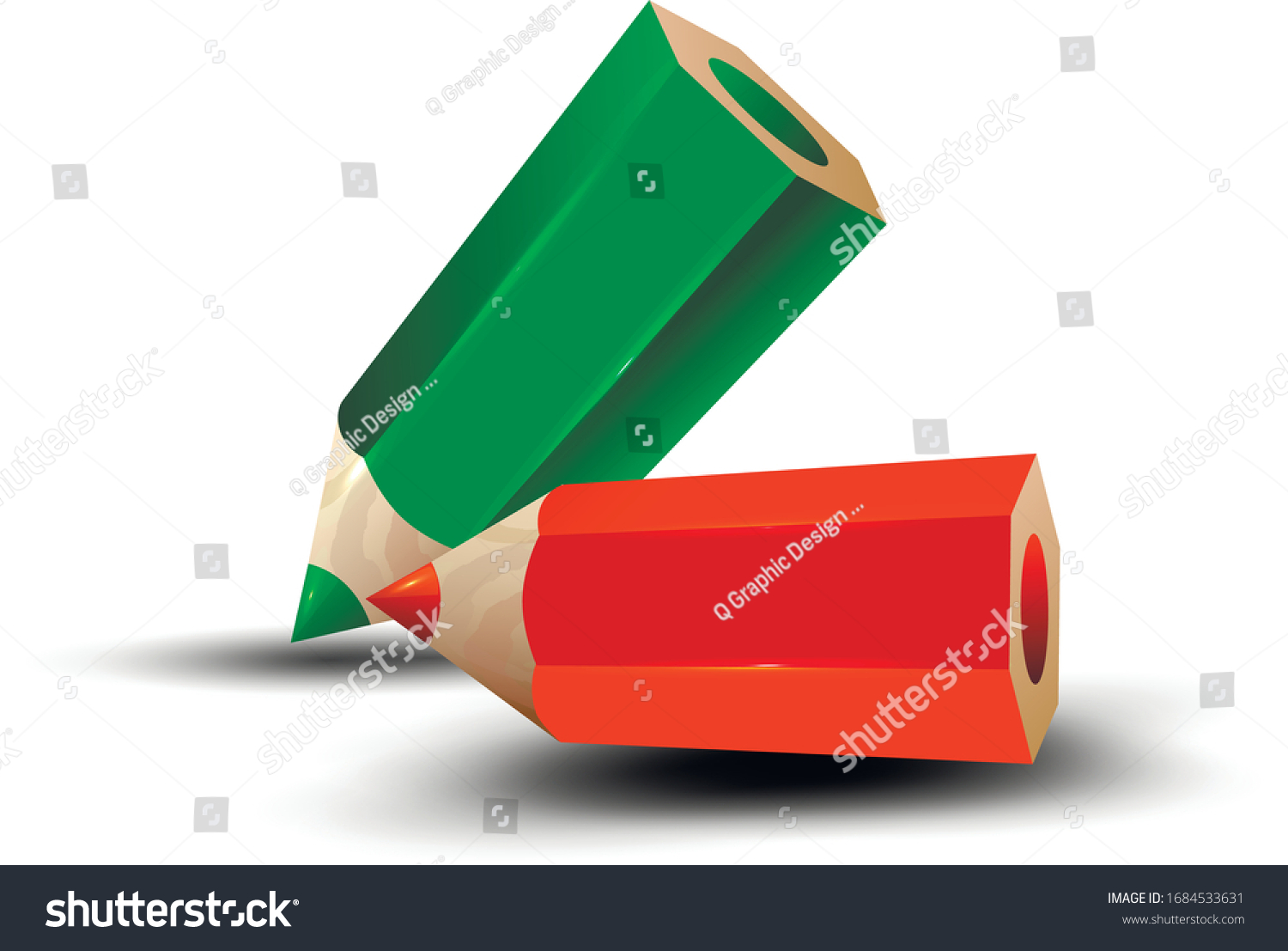 Pencil Drawing Vector Coloring Book Illustration Stock Vector (Royalty